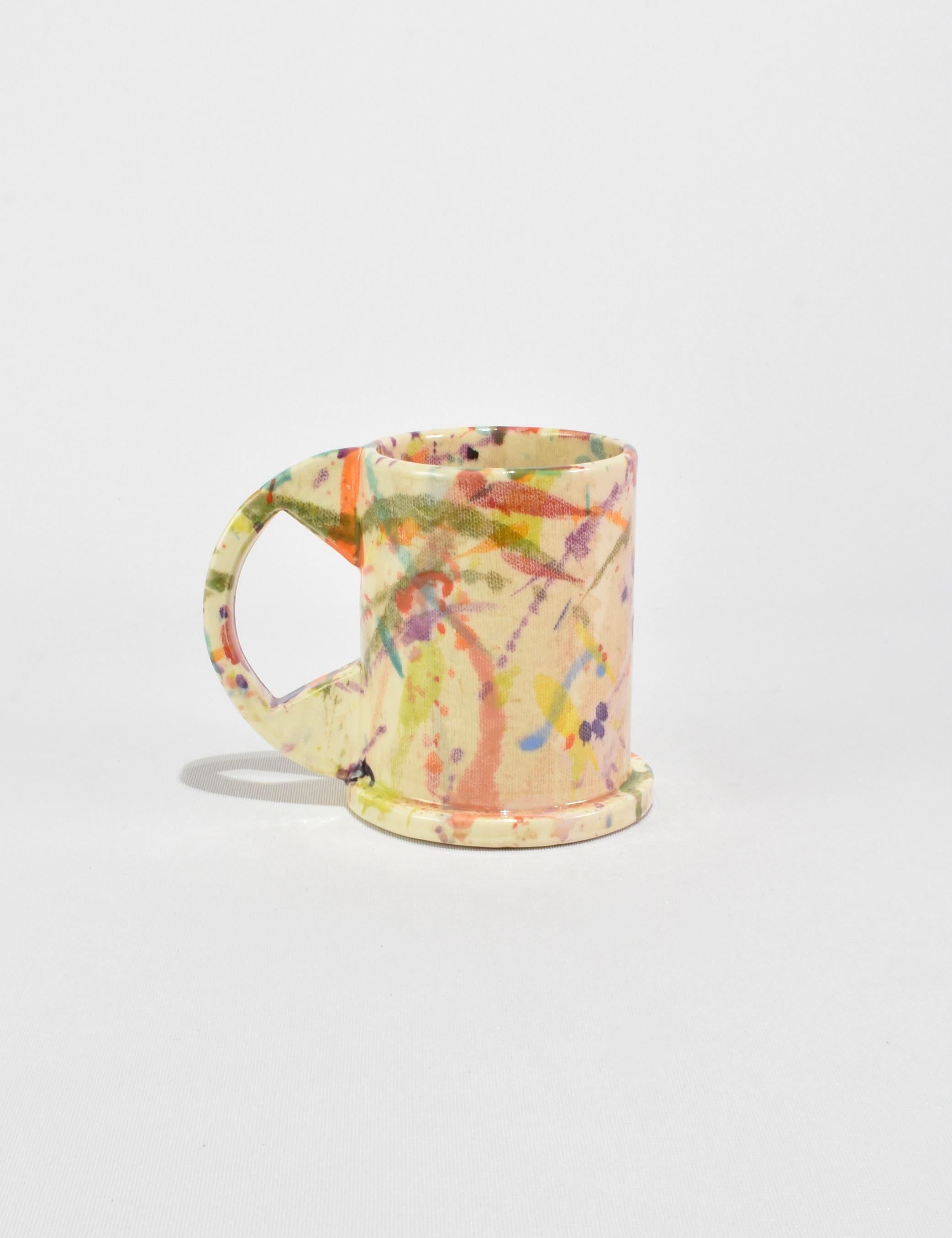 Contemporary Tall Peter Shire Splatter Mug For Sale