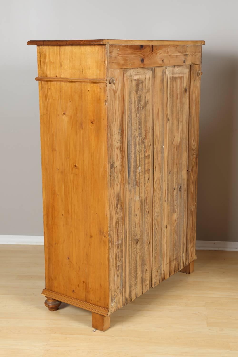 Tall Pine Cabinet, circa 1880 For Sale 1