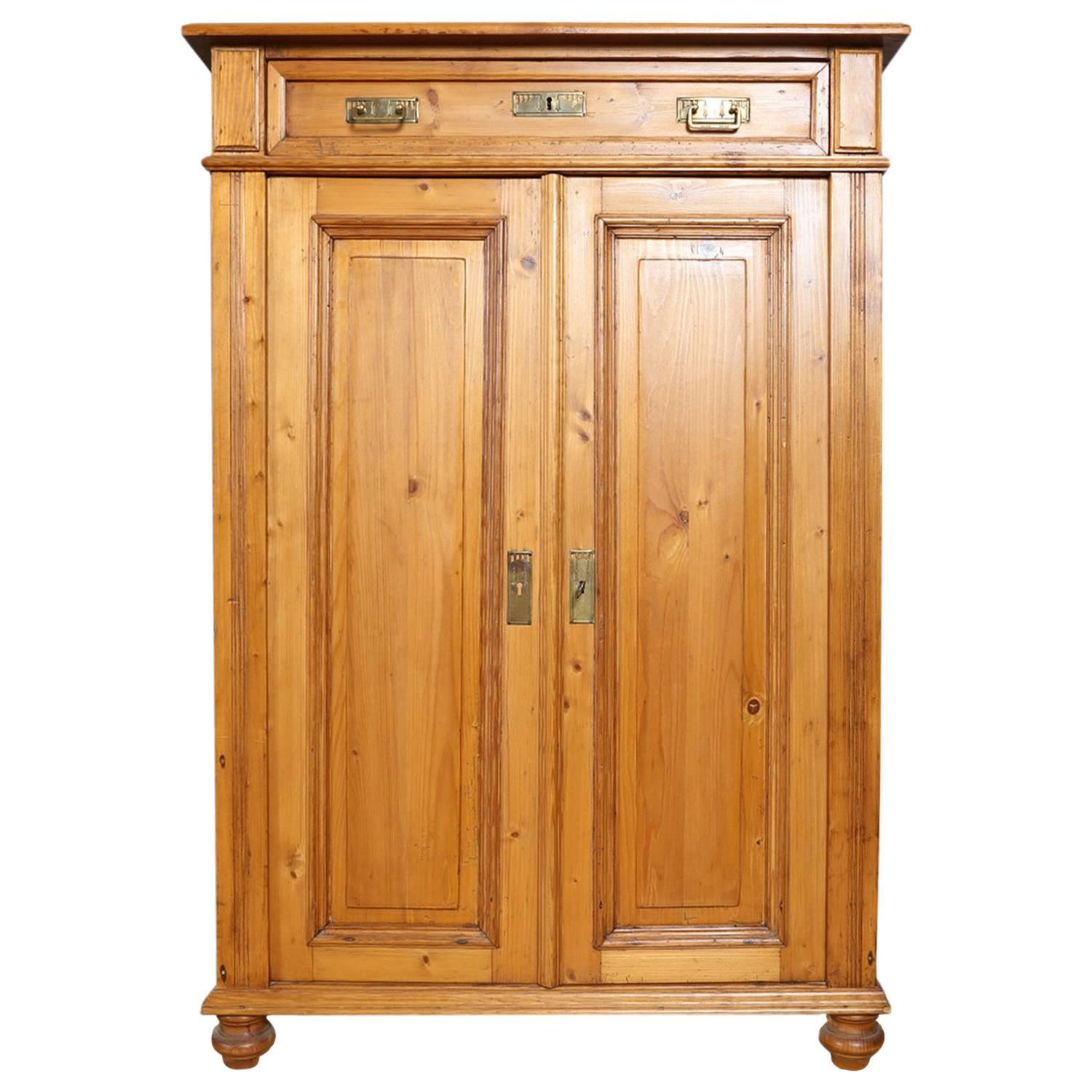 Tall Pine Cabinet, circa 1880 For Sale