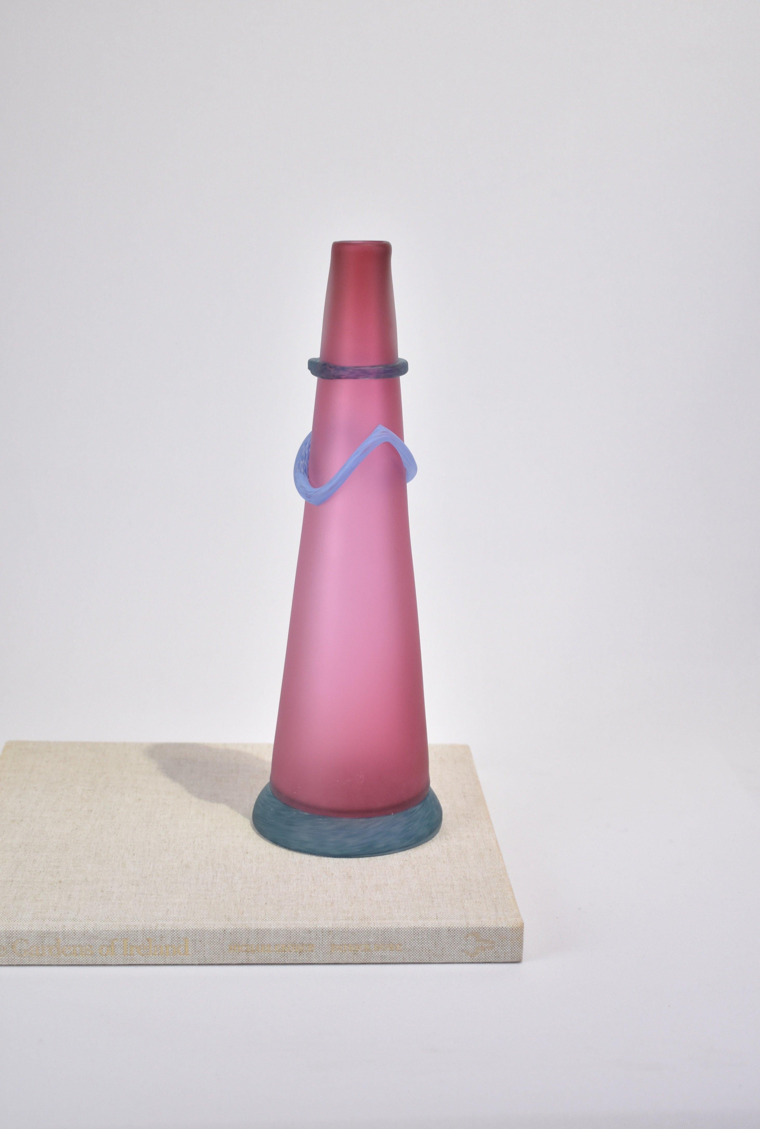 cone glass vase