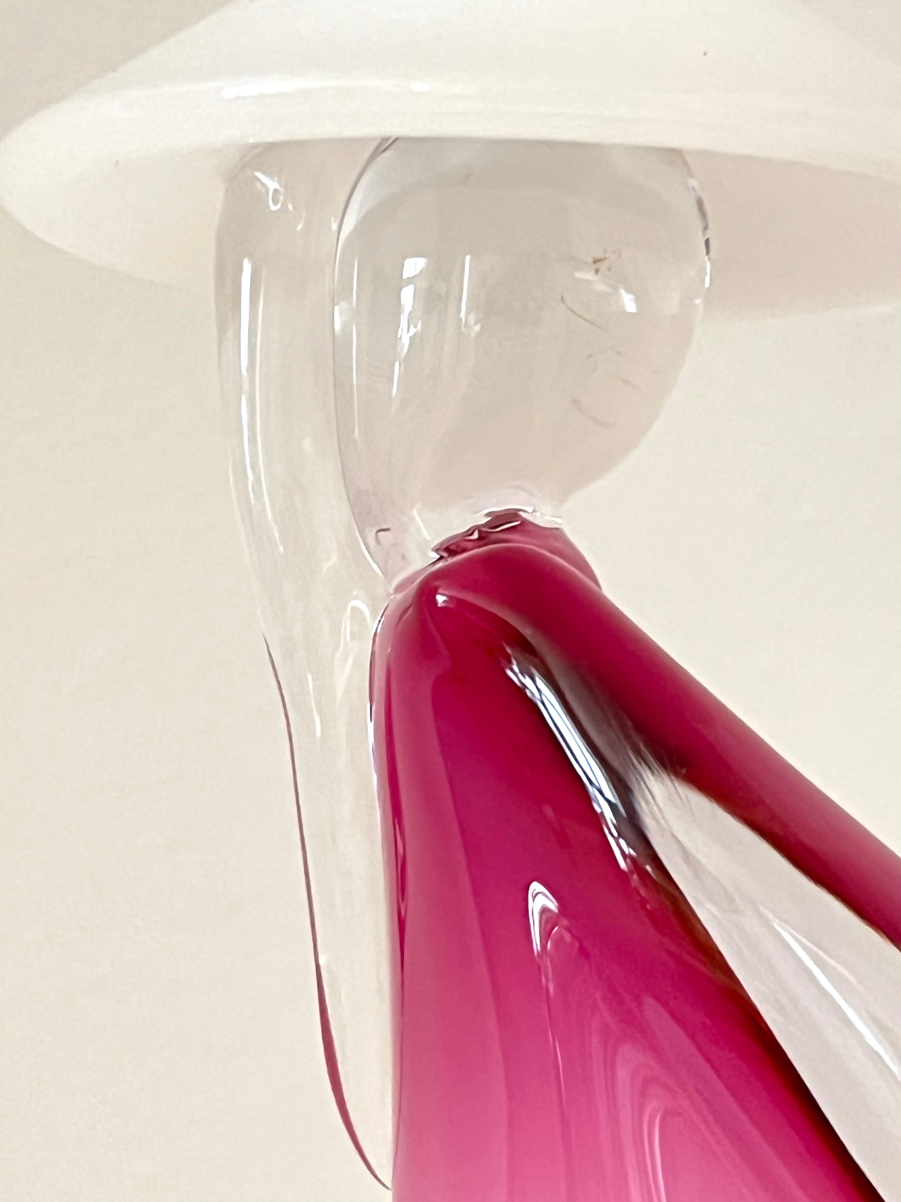 Tall Pino Signoretto Murano Glass Sculpture: Chinese Woman, 1970s For Sale 3