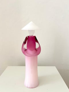 Tall Pino Signoretto Murano Glass Sculpture: Chinese Woman, 1970s