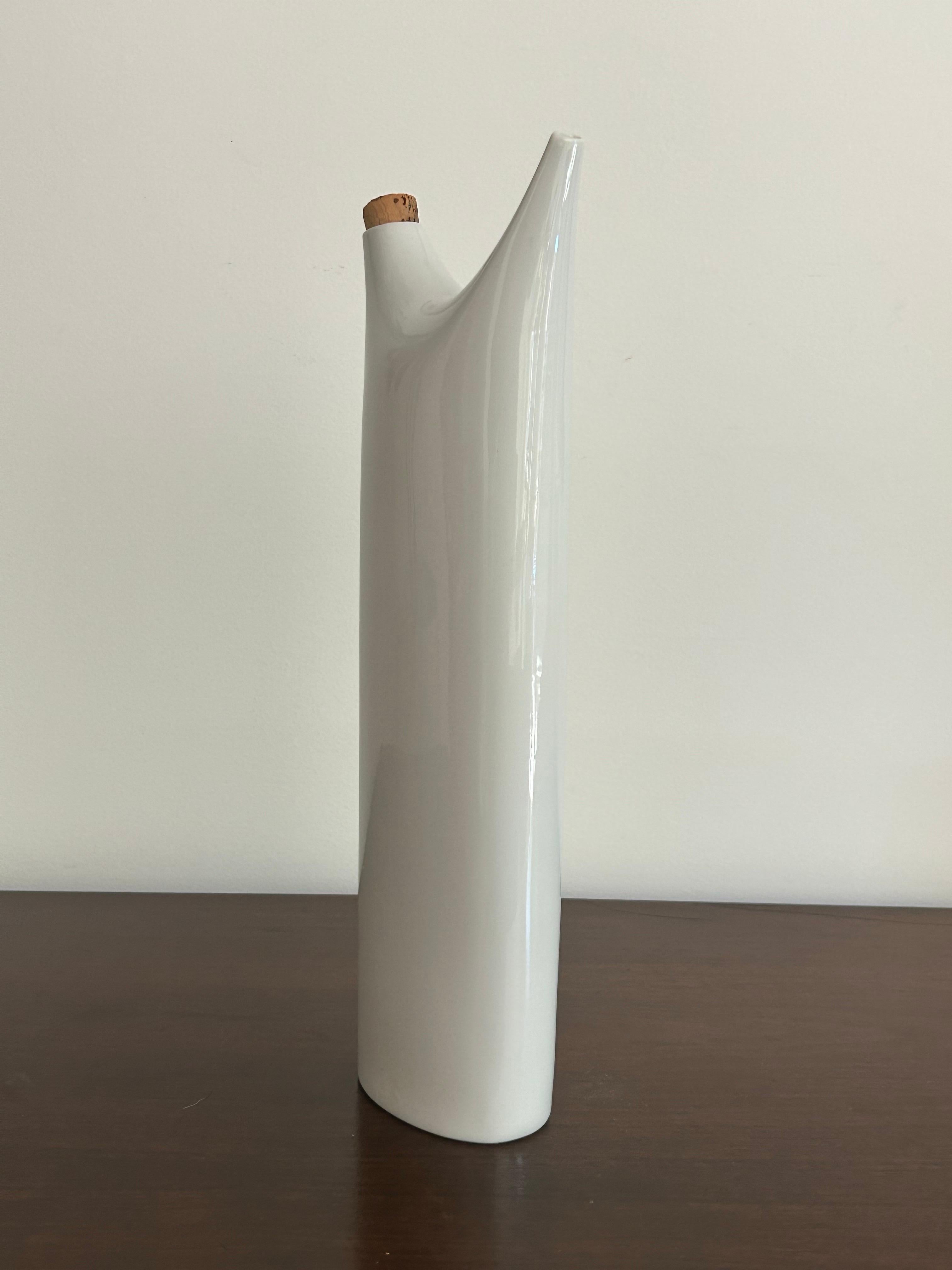Tall Porcelain Oil Cruet Tackett / Fujita For Sale 5