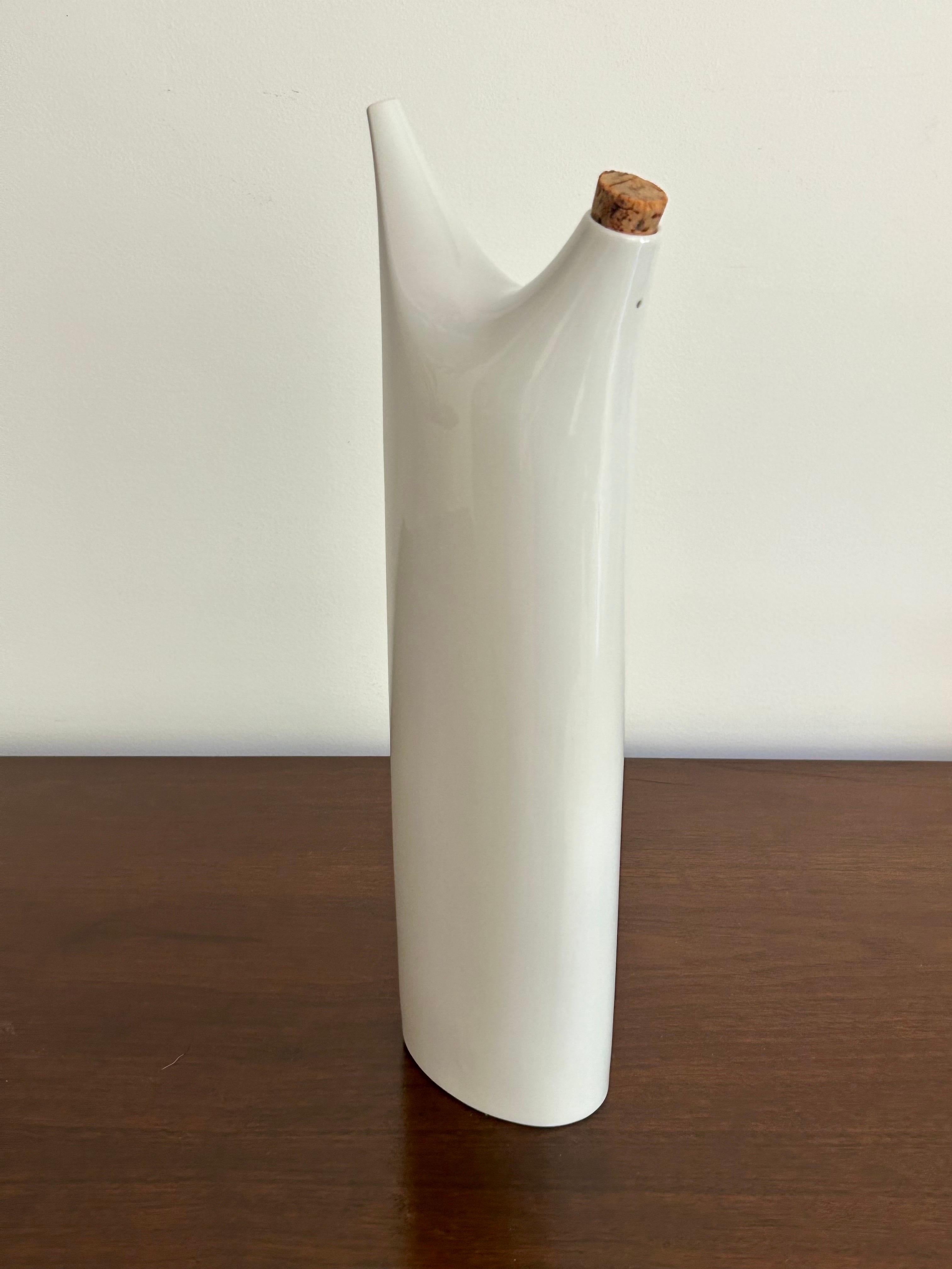 Tall Porcelain Oil Cruet Tackett / Fujita For Sale 6