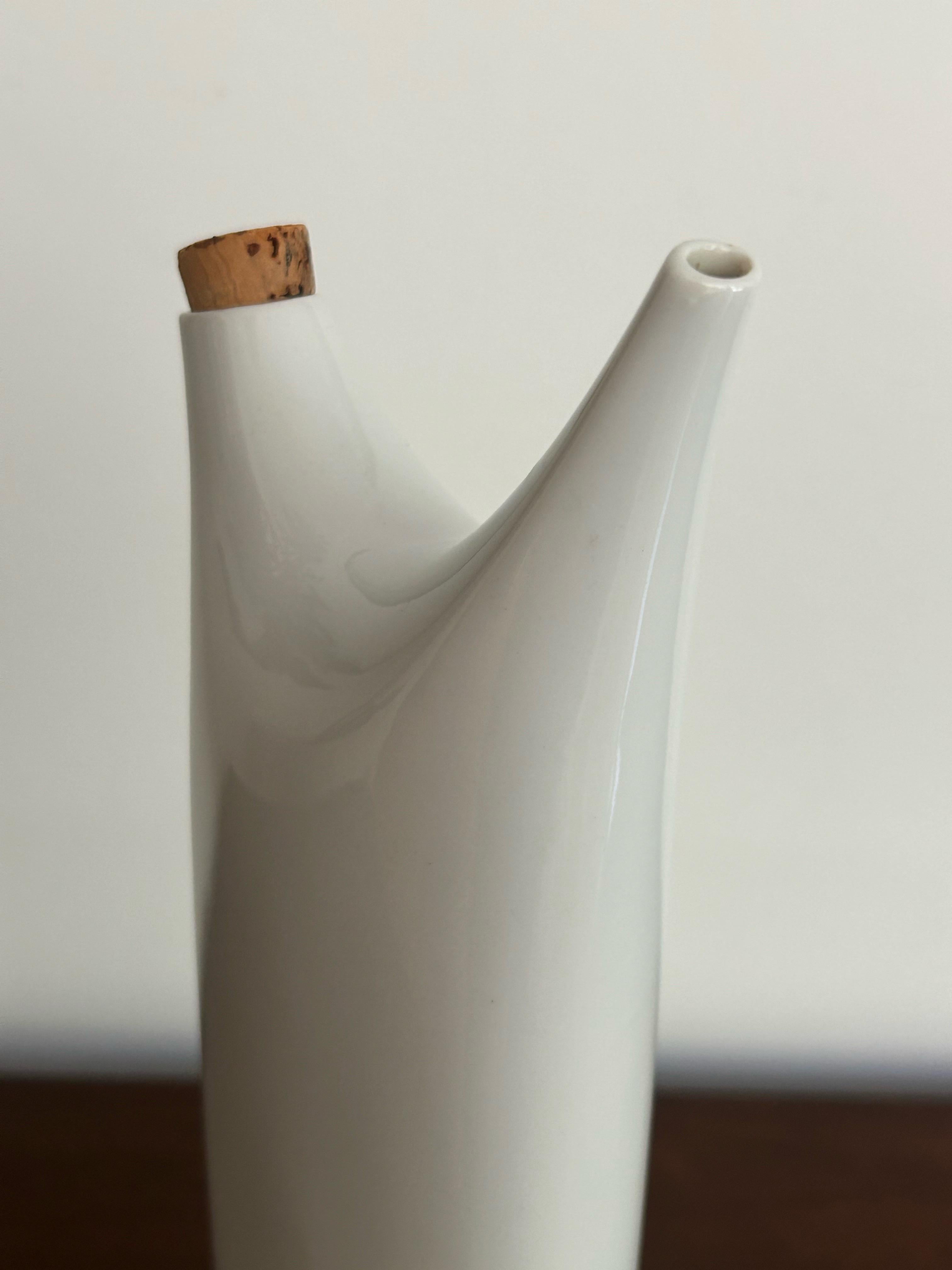 Tall Porcelain Oil Cruet Tackett / Fujita For Sale 7