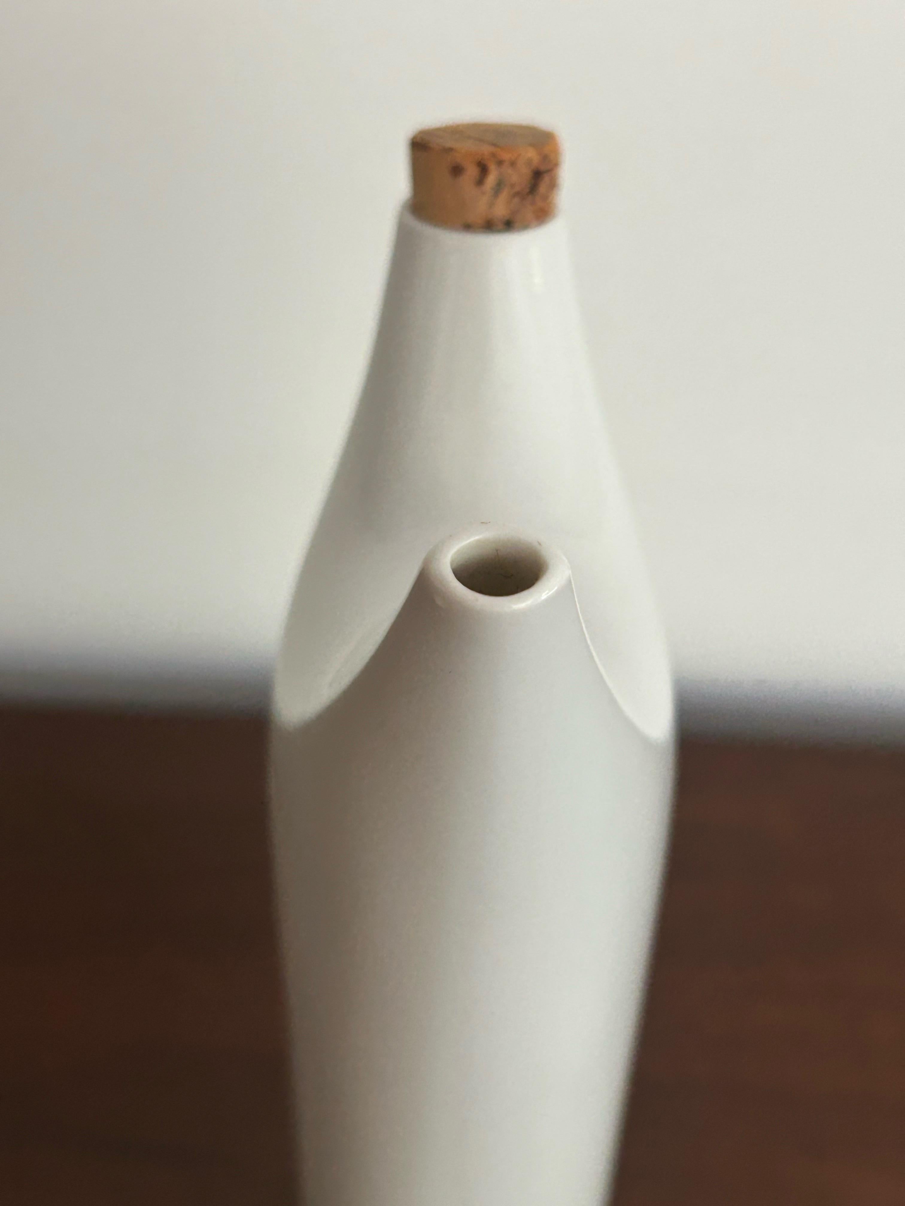 Tall Porcelain Oil Cruet Tackett / Fujita For Sale 10