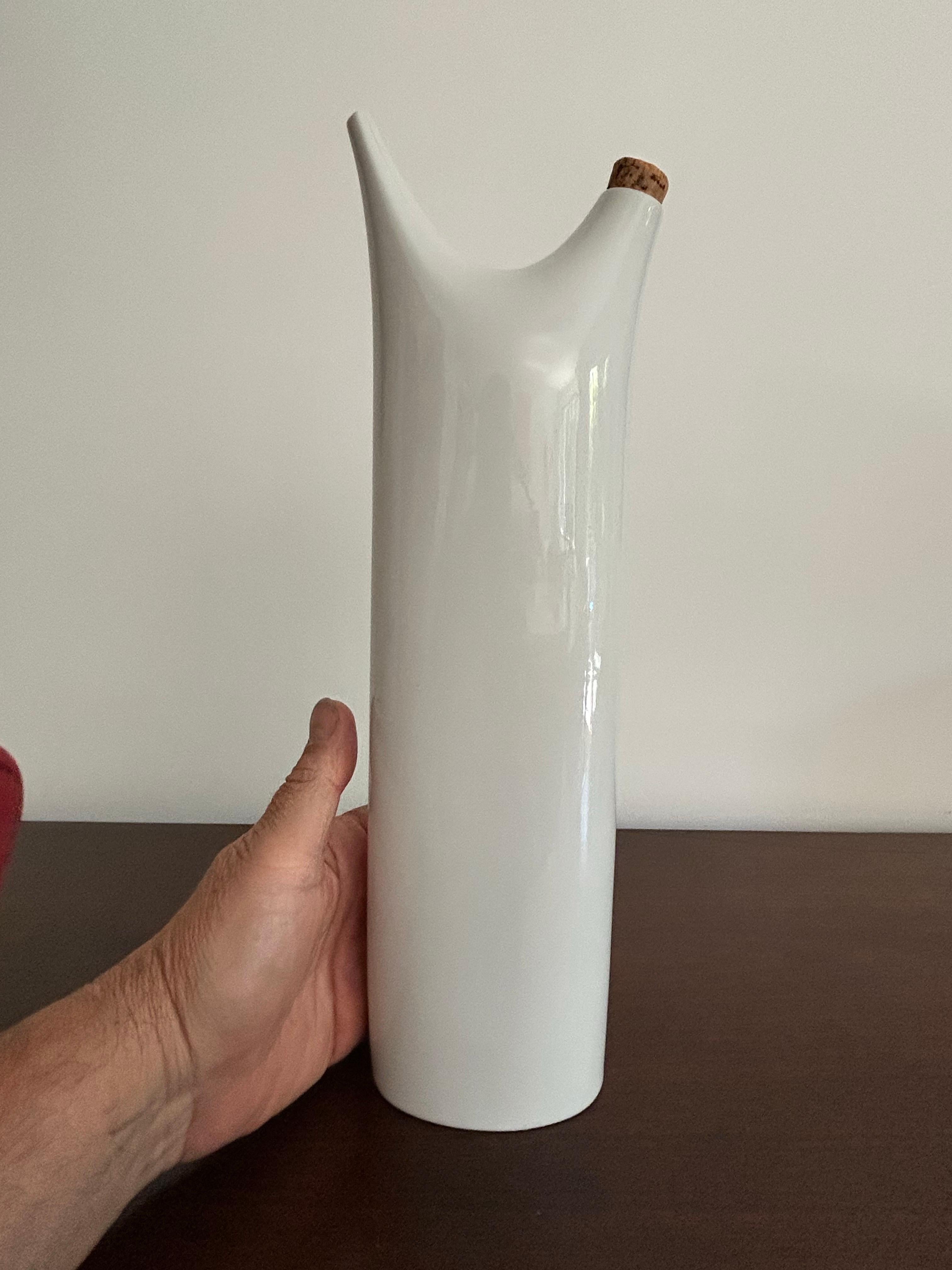 Tall Porcelain Oil Cruet Tackett / Fujita For Sale 11