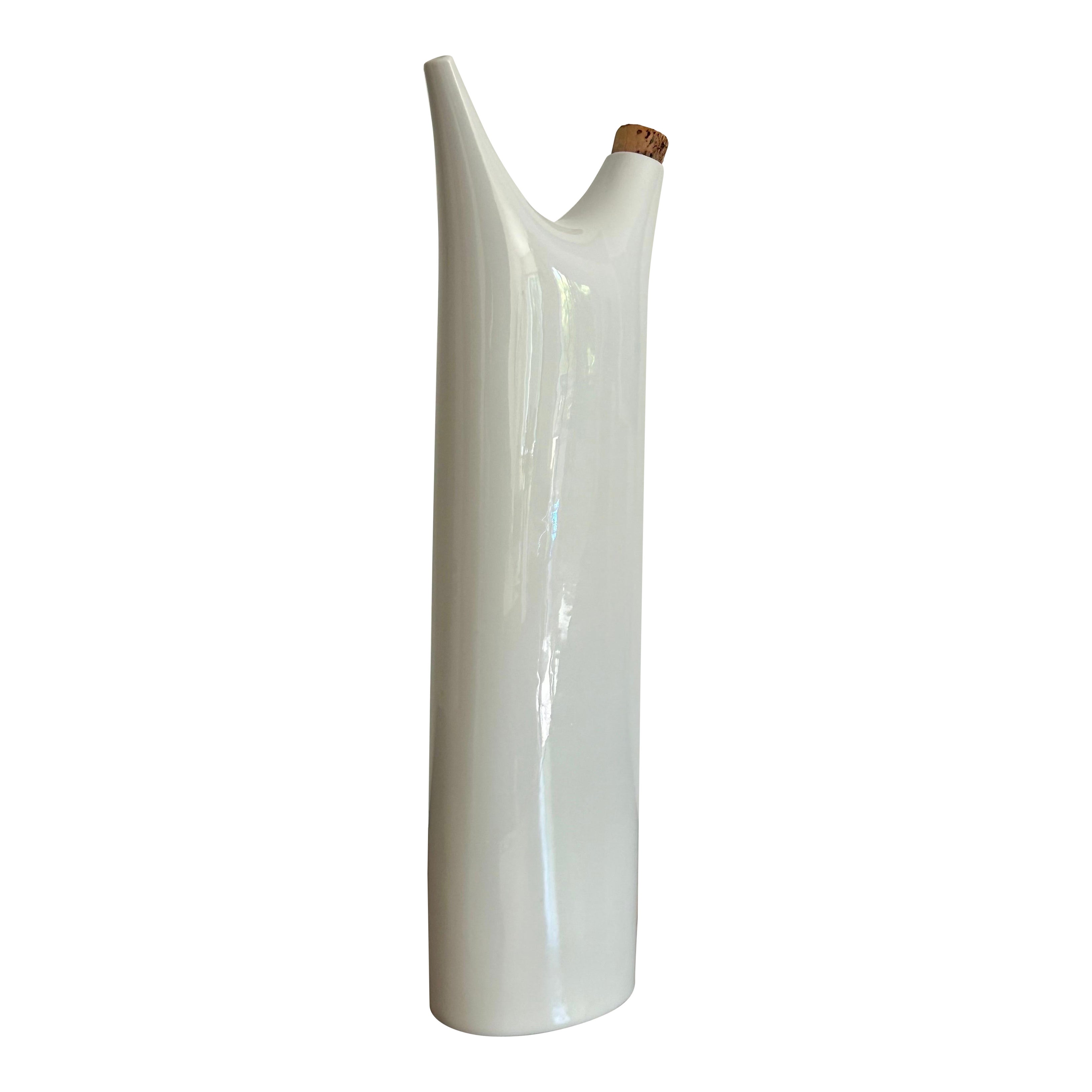 Tall Porcelain Oil Cruet Tackett / Fujita For Sale