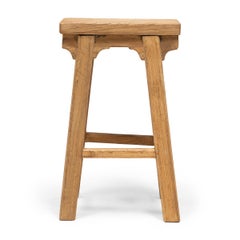 Tall Provincial Chinese Stool