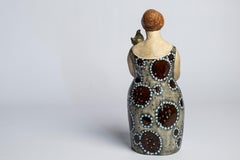 Tall Rare Ceramic Figure by Olle Alberius for Rörstrand