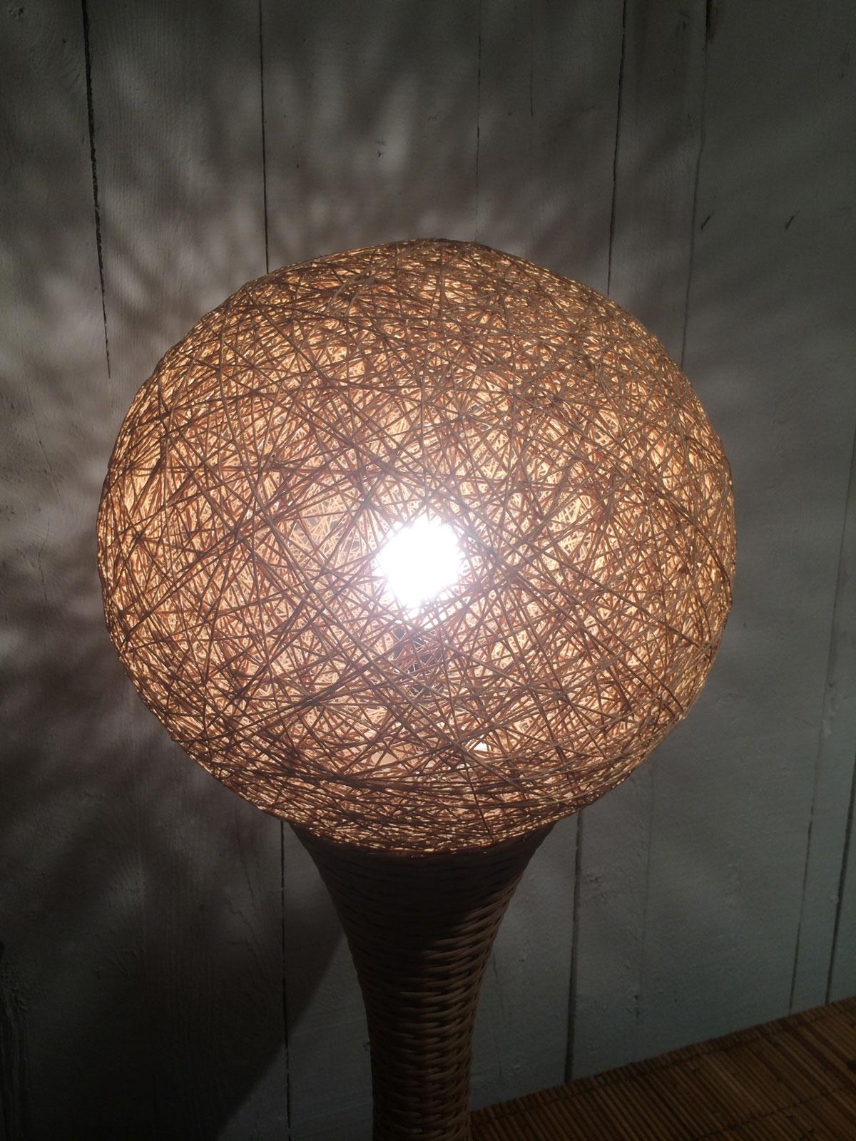Tall Rattan Table Lamp 4