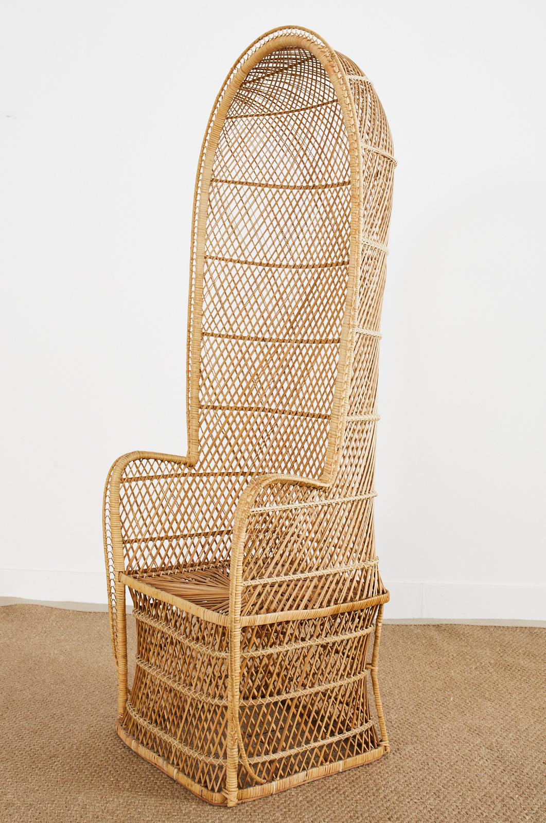 tall wicker chairs