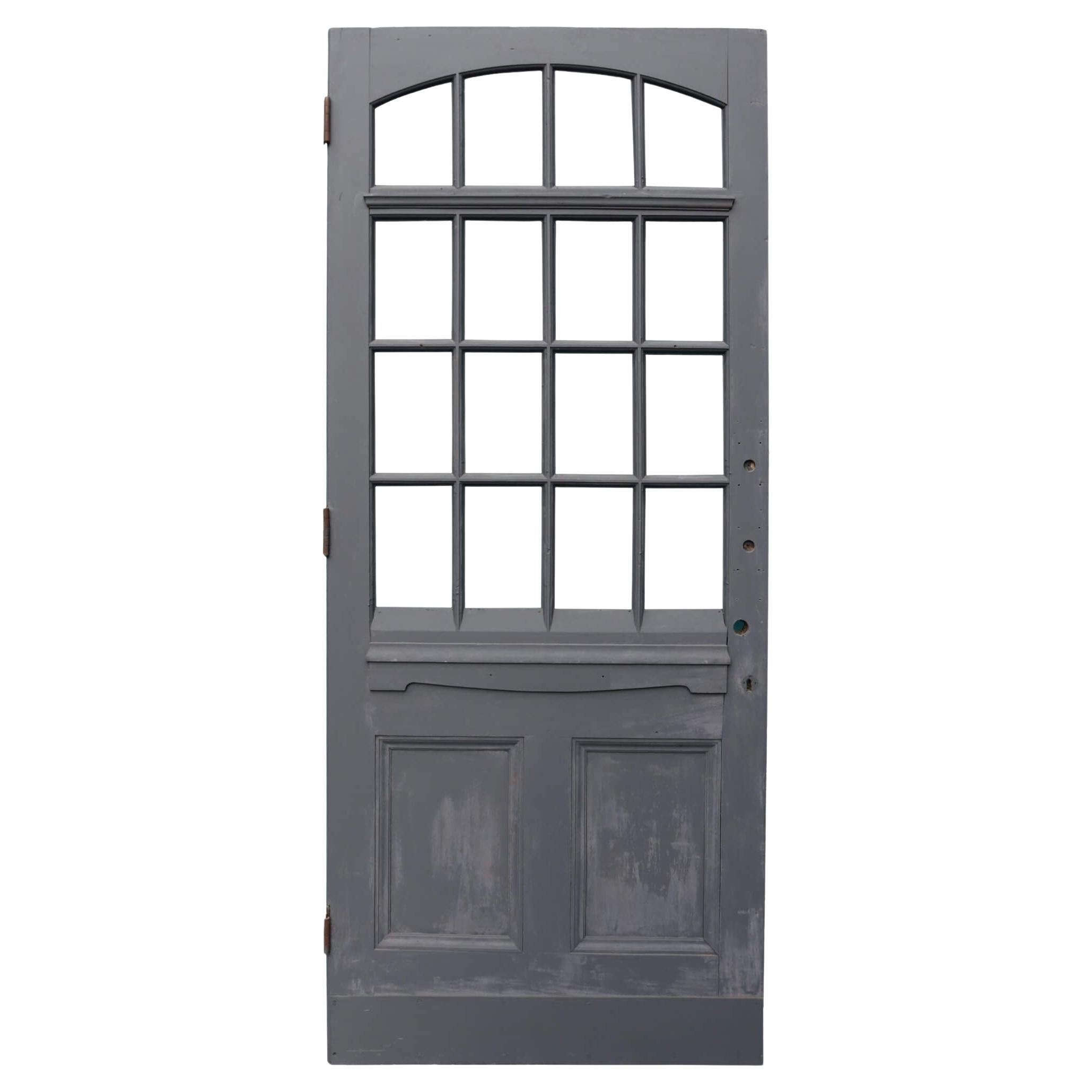 Tall Reclaimed Victorian Front Door for Glazing For Sale