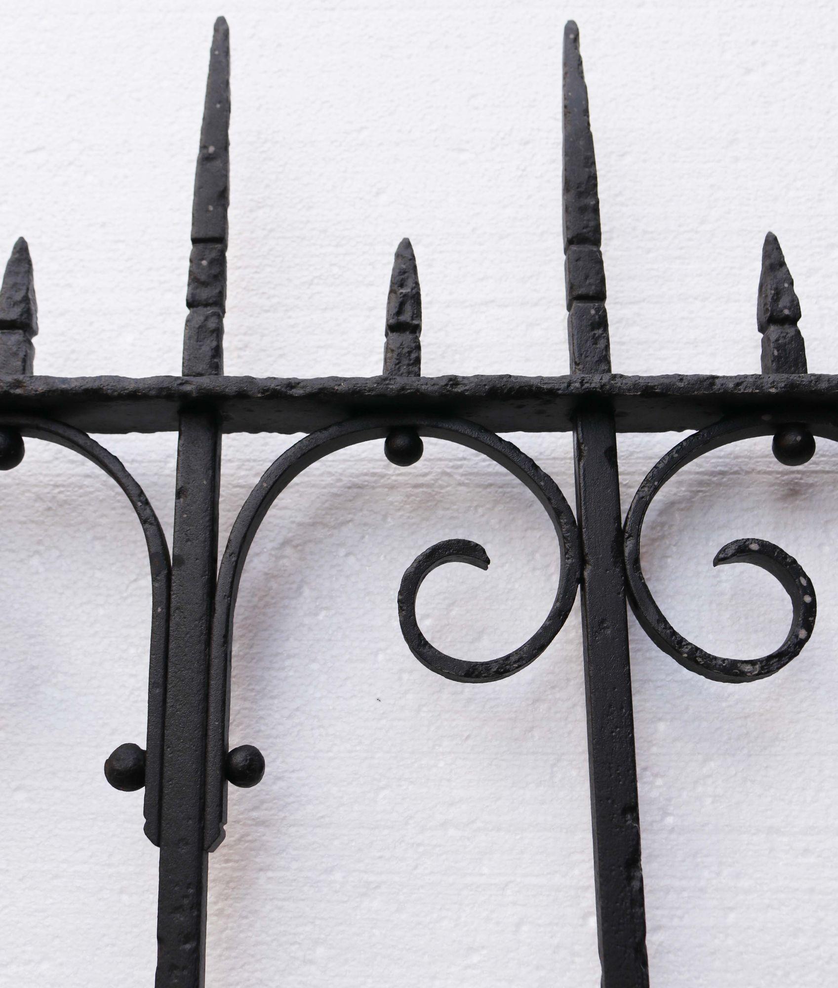 classic wrought iron style metal side gate