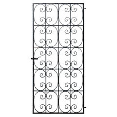 Tall Reclaimed Wrought Iron Side Gate