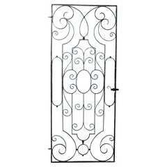 Tall Regency Style Wrought Iron Side Gate