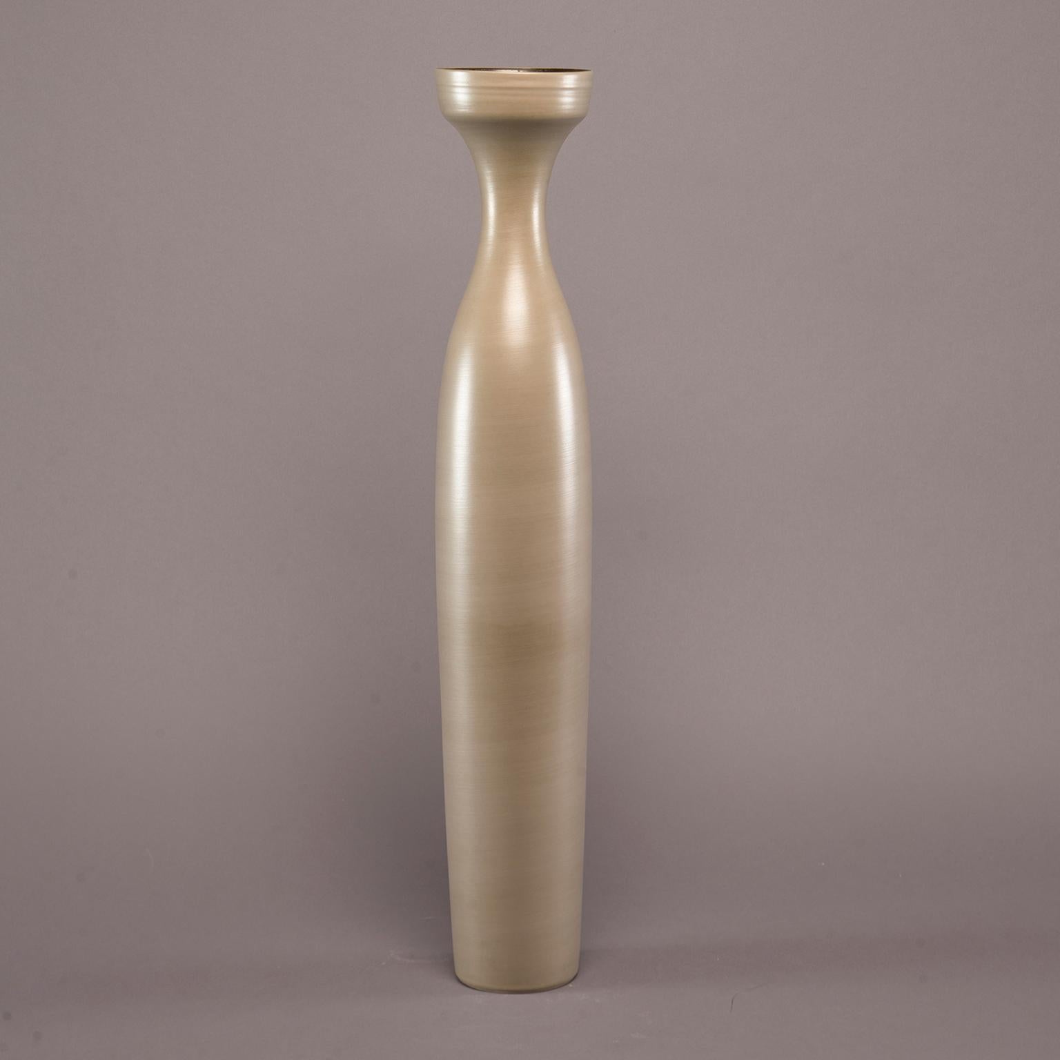 taupe ceramic vase