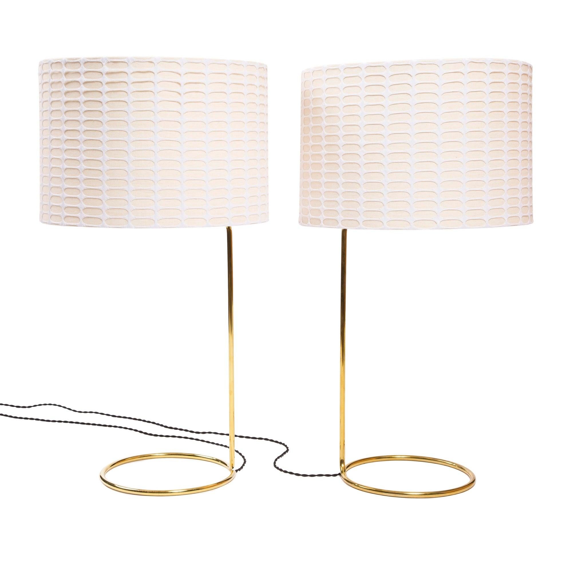 Lampe de table 'Rope' en bronze poli, fabriquée sur commande Bon état - En vente à Sagaponack, NY