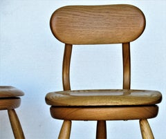 Sgabelli girevoli a treppiede di Kai Pedersen, CIRCA 1980