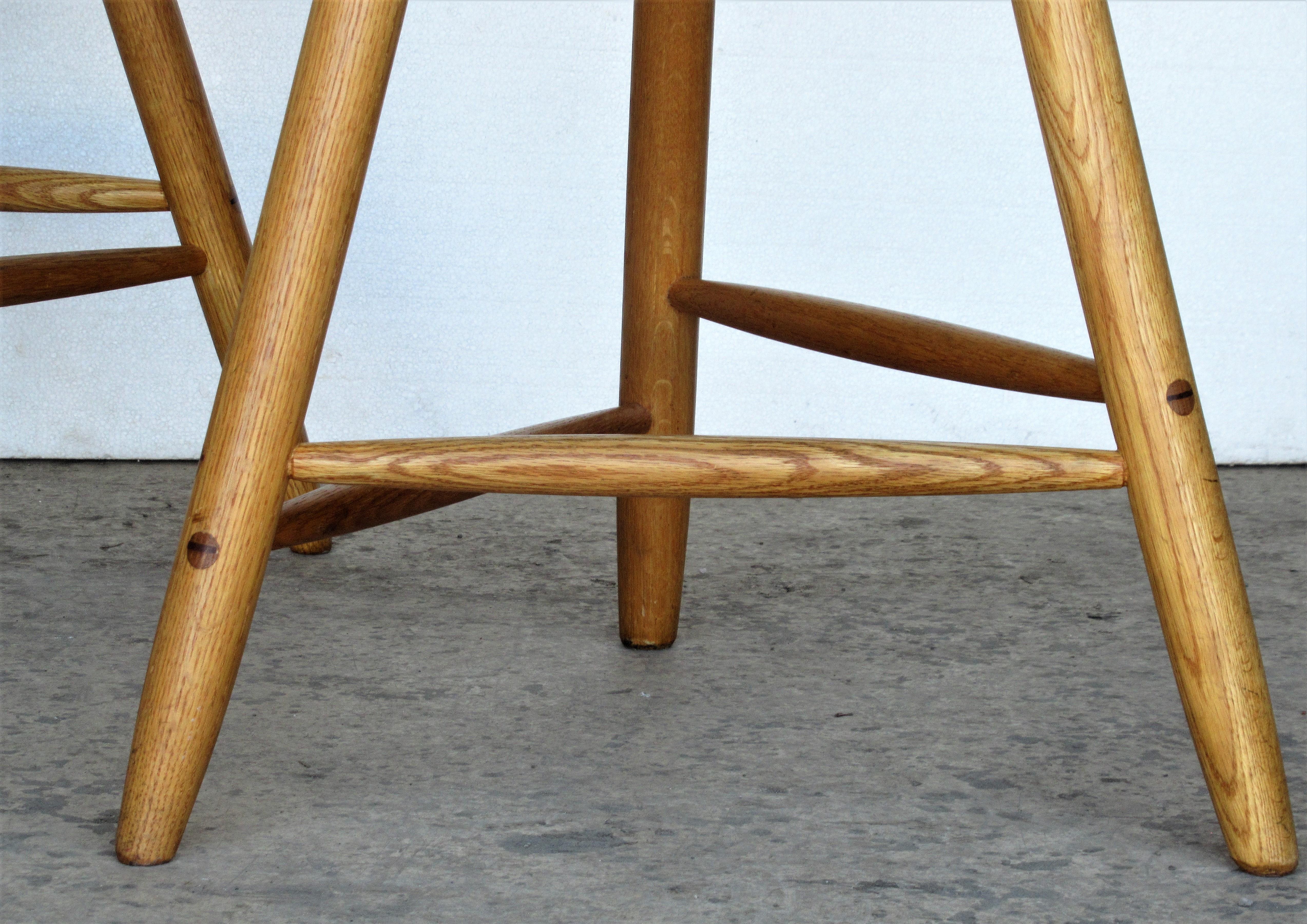 American Craftsman Swivel Seat Stools by Kai Pedersen Woodworking Studio, USA, 1980 For Sale