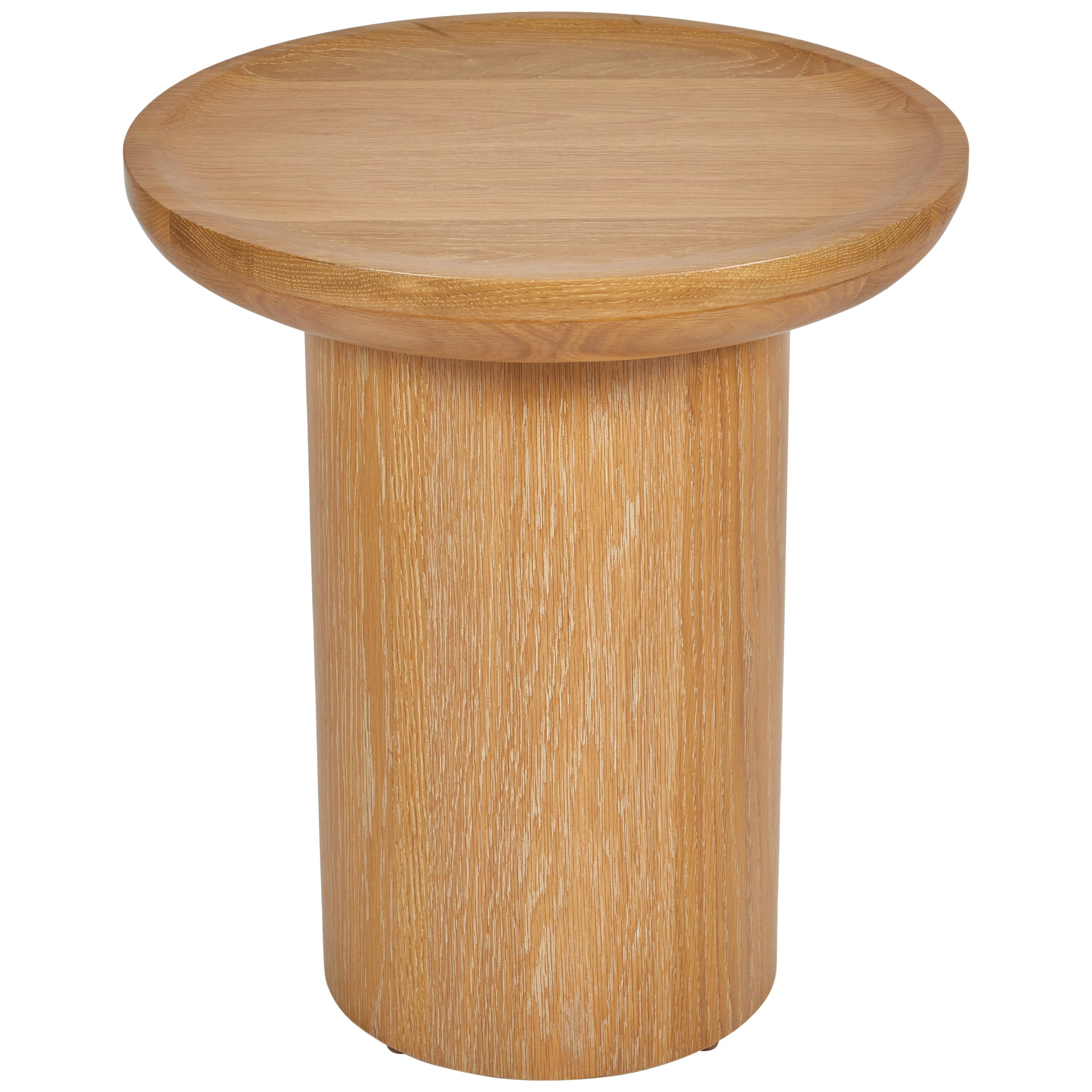 oak drum table