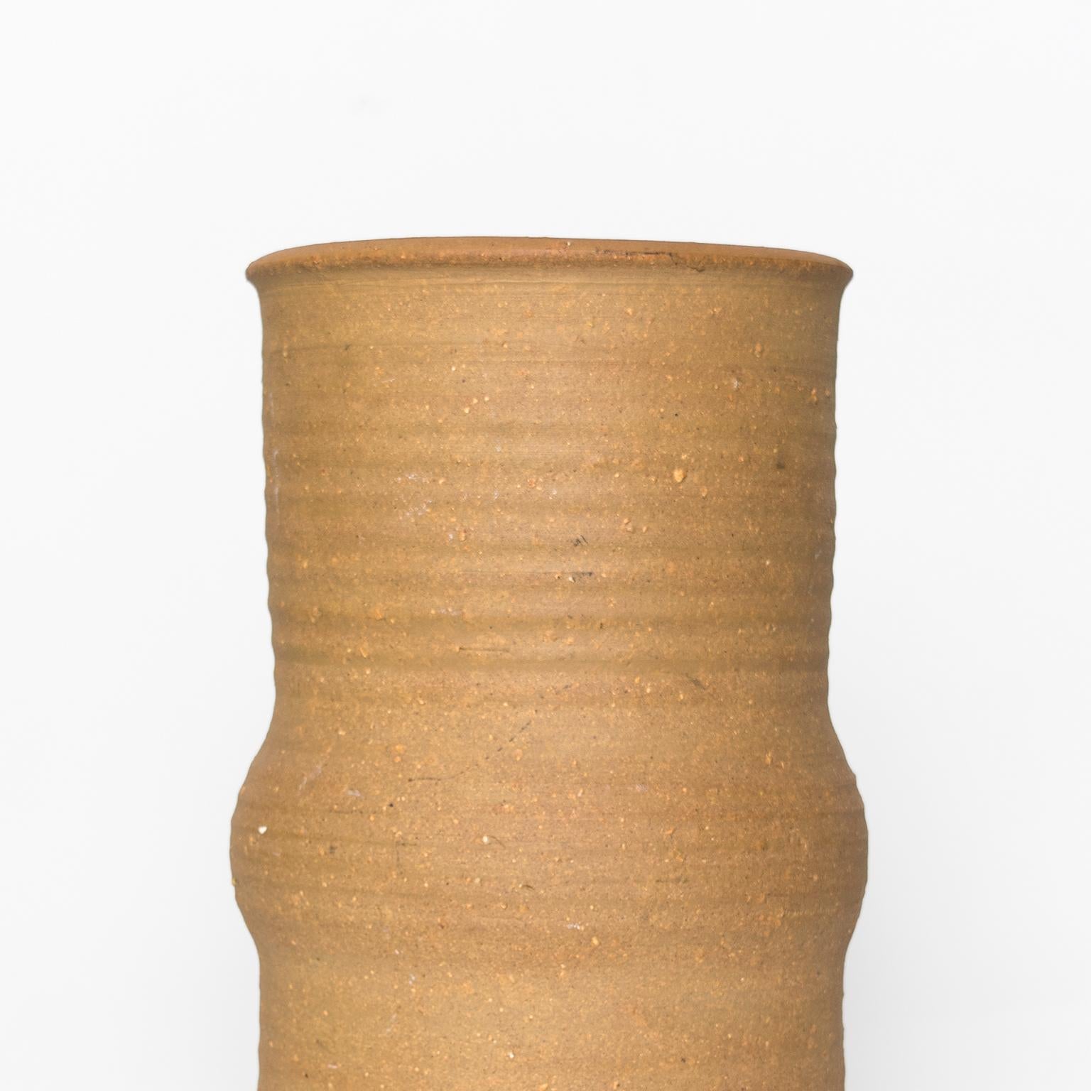 Tall Scandinavian Modern Ceramic Vase by Signe Persson-Melin In Excellent Condition For Sale In New York, NY