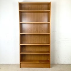 Tall Scandinavian Modern Teak Bookcase