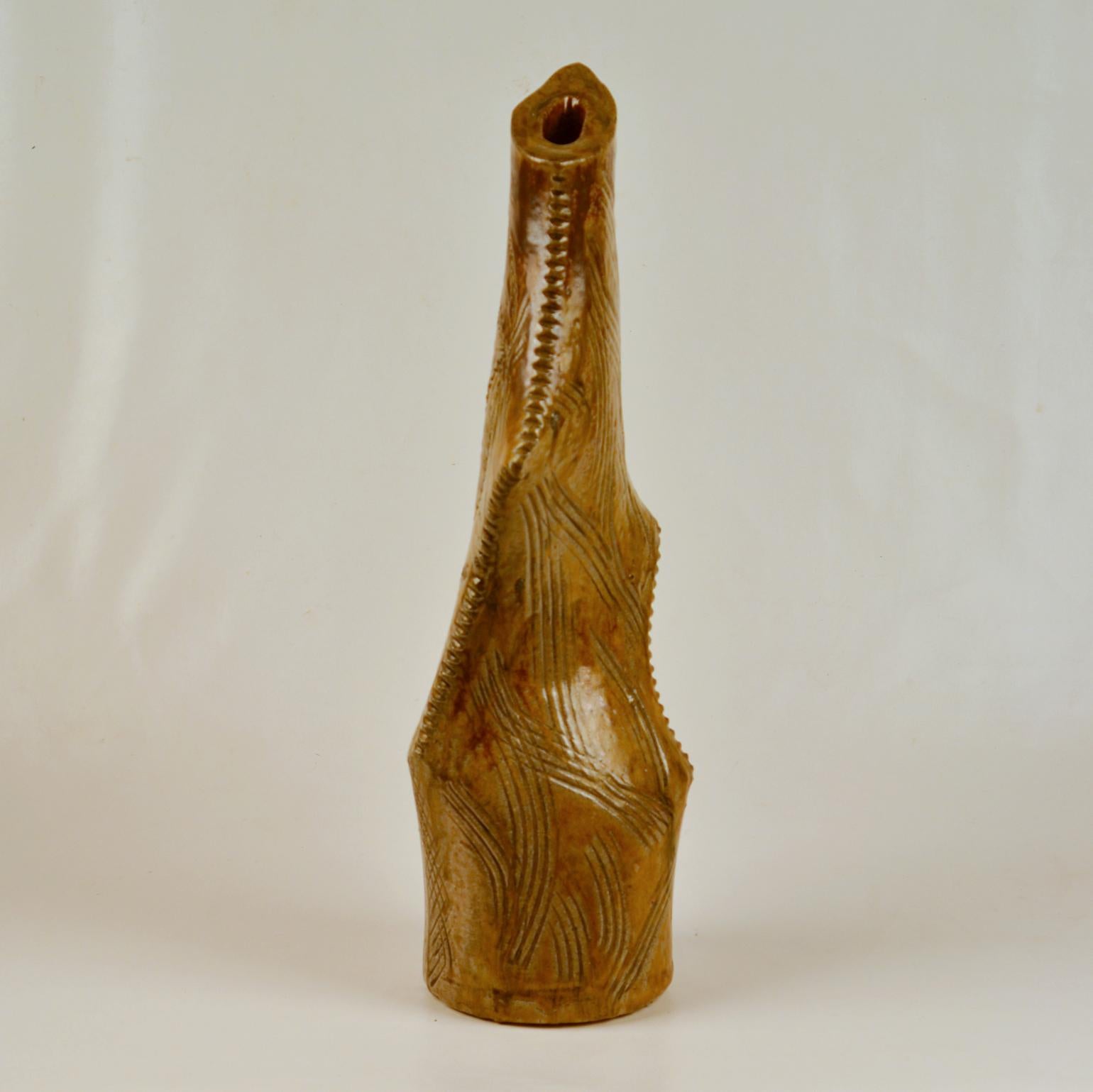 Tall Sculptural Studio Pottery Vase 2