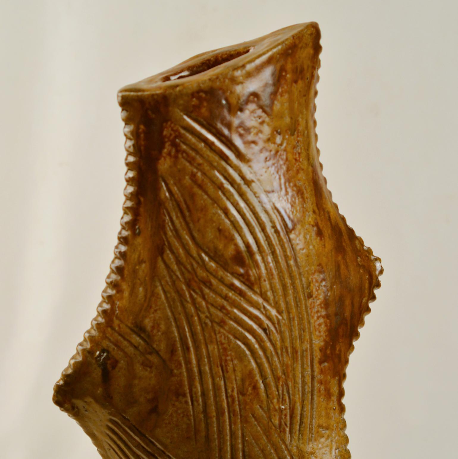Tall Sculptural Studio Pottery Vase 4