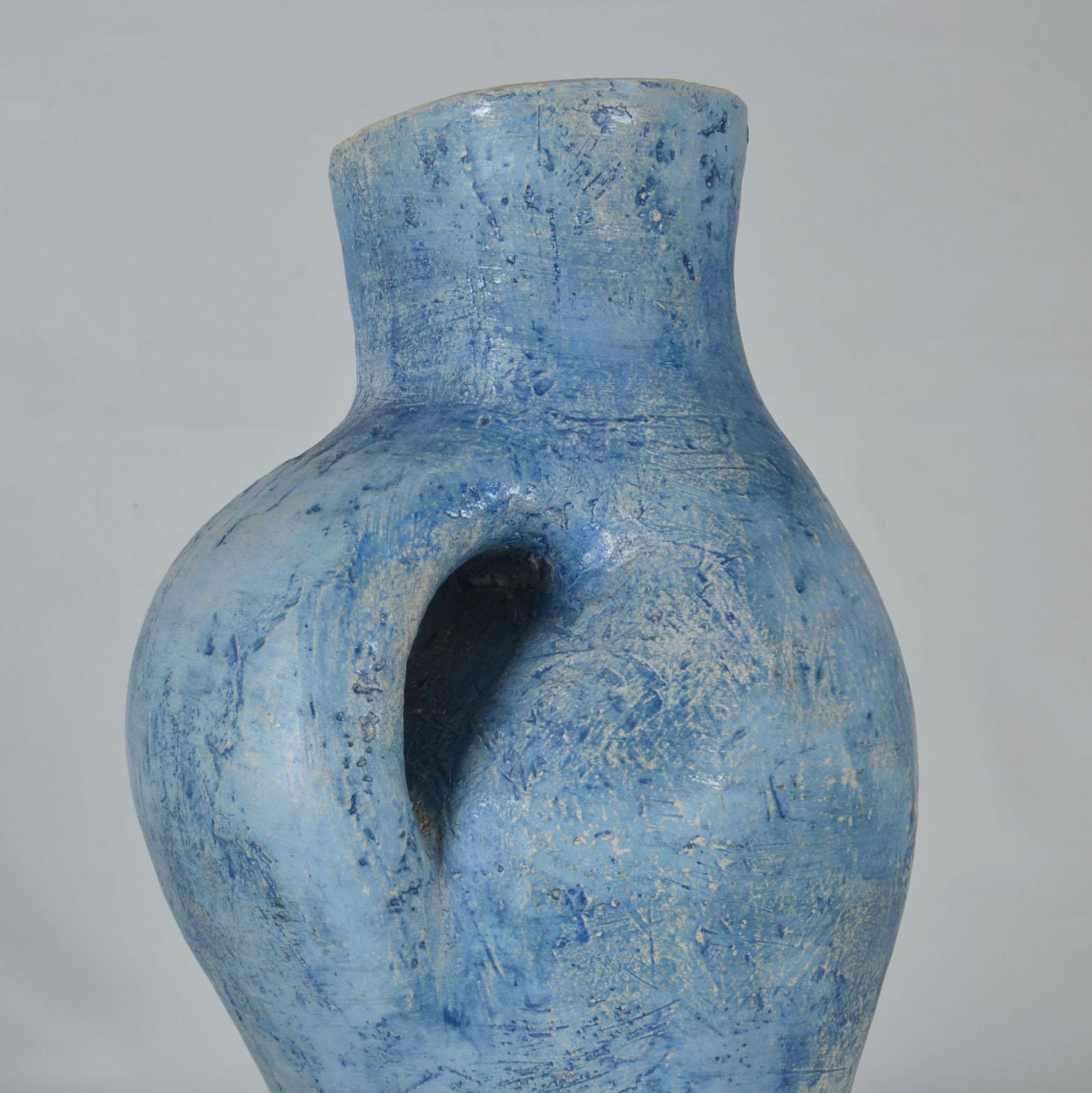 Vasi scultura alti in blu di Schalling, Paesi Bassi in vendita 2