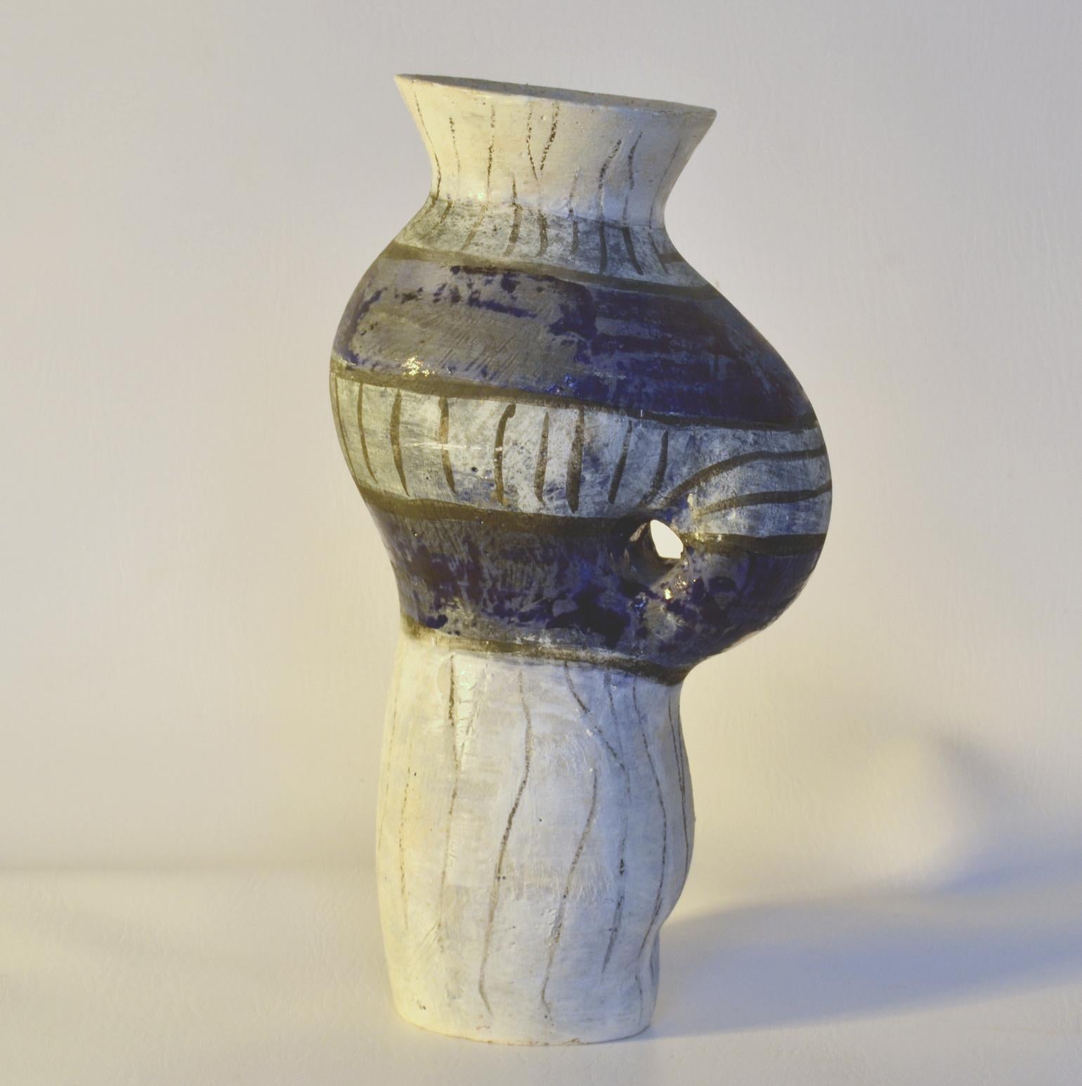 Vasi scultura alti in blu di Schalling, Paesi Bassi in vendita 3