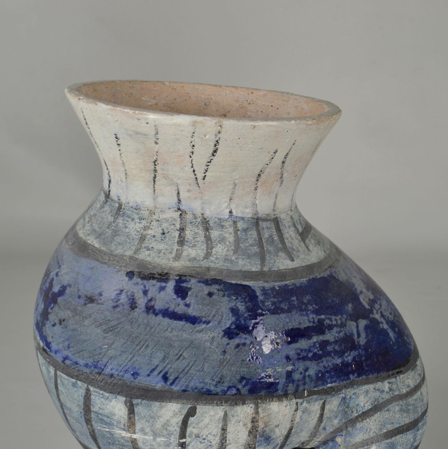 Vasi scultura alti in blu di Schalling, Paesi Bassi in vendita 6