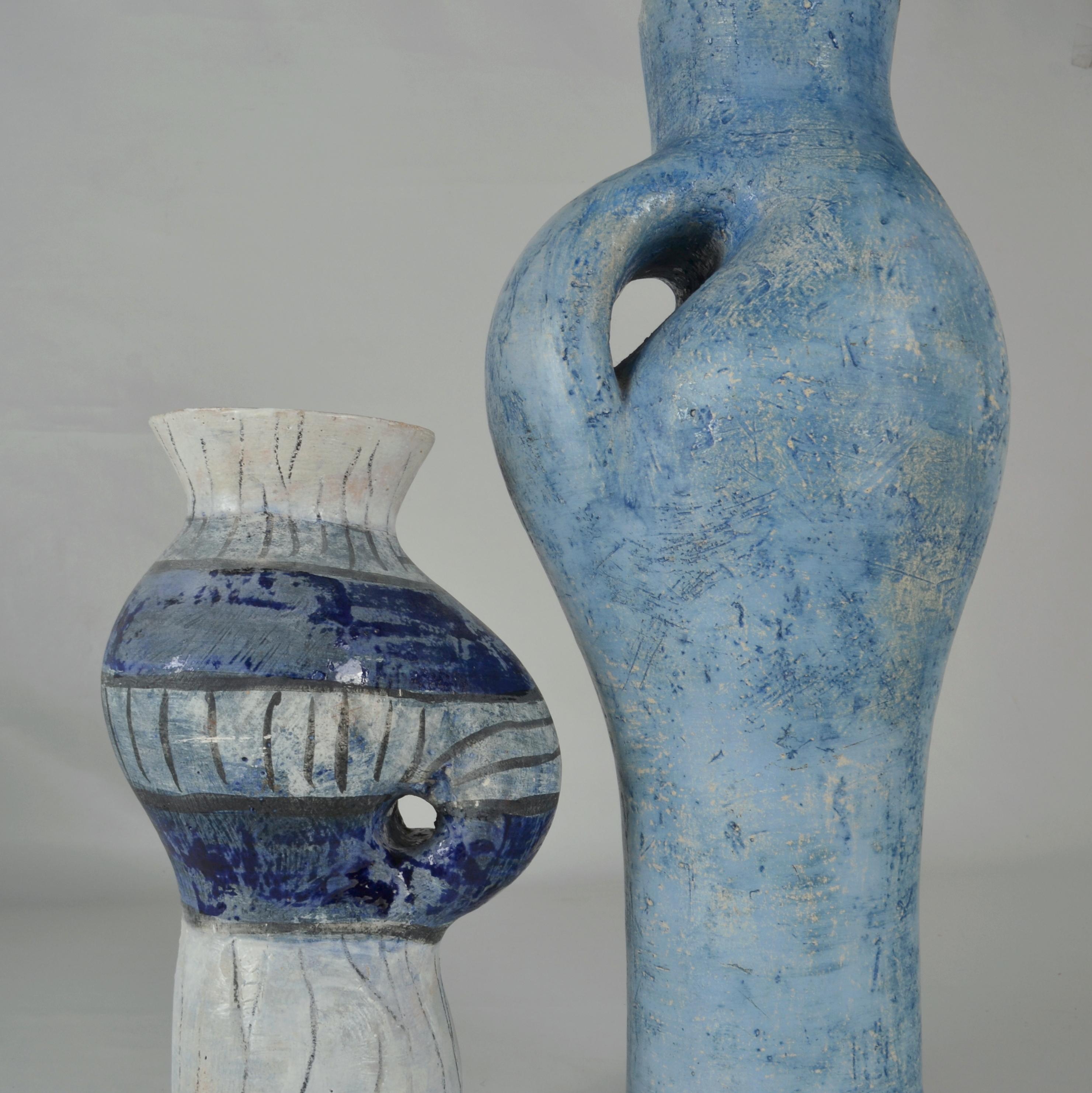 Vasi scultura alti in blu di Schalling, Paesi Bassi In condizioni ottime in vendita a London, GB