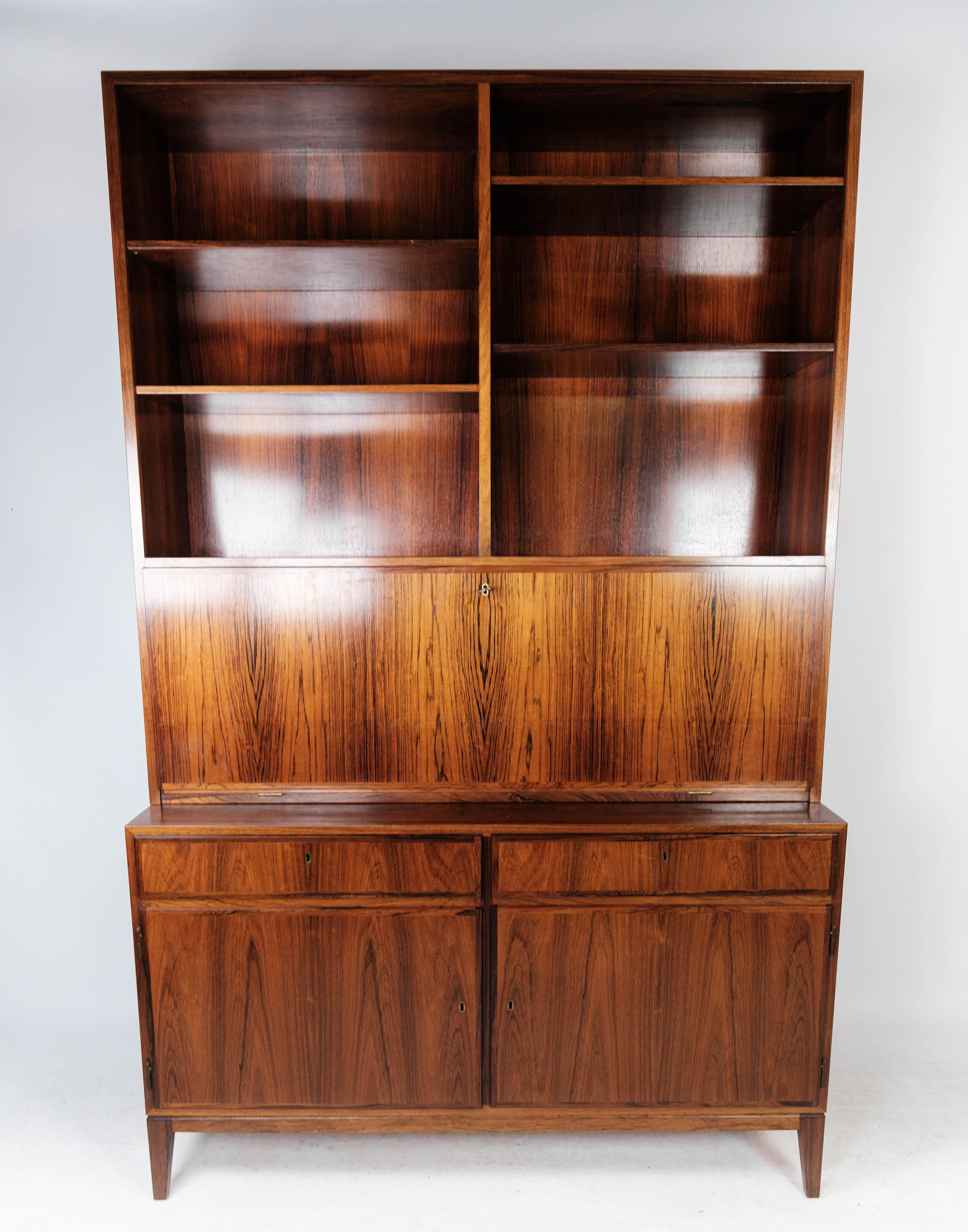 Tall Secretaire in Rosewood of Danish Design from the 1960s 5