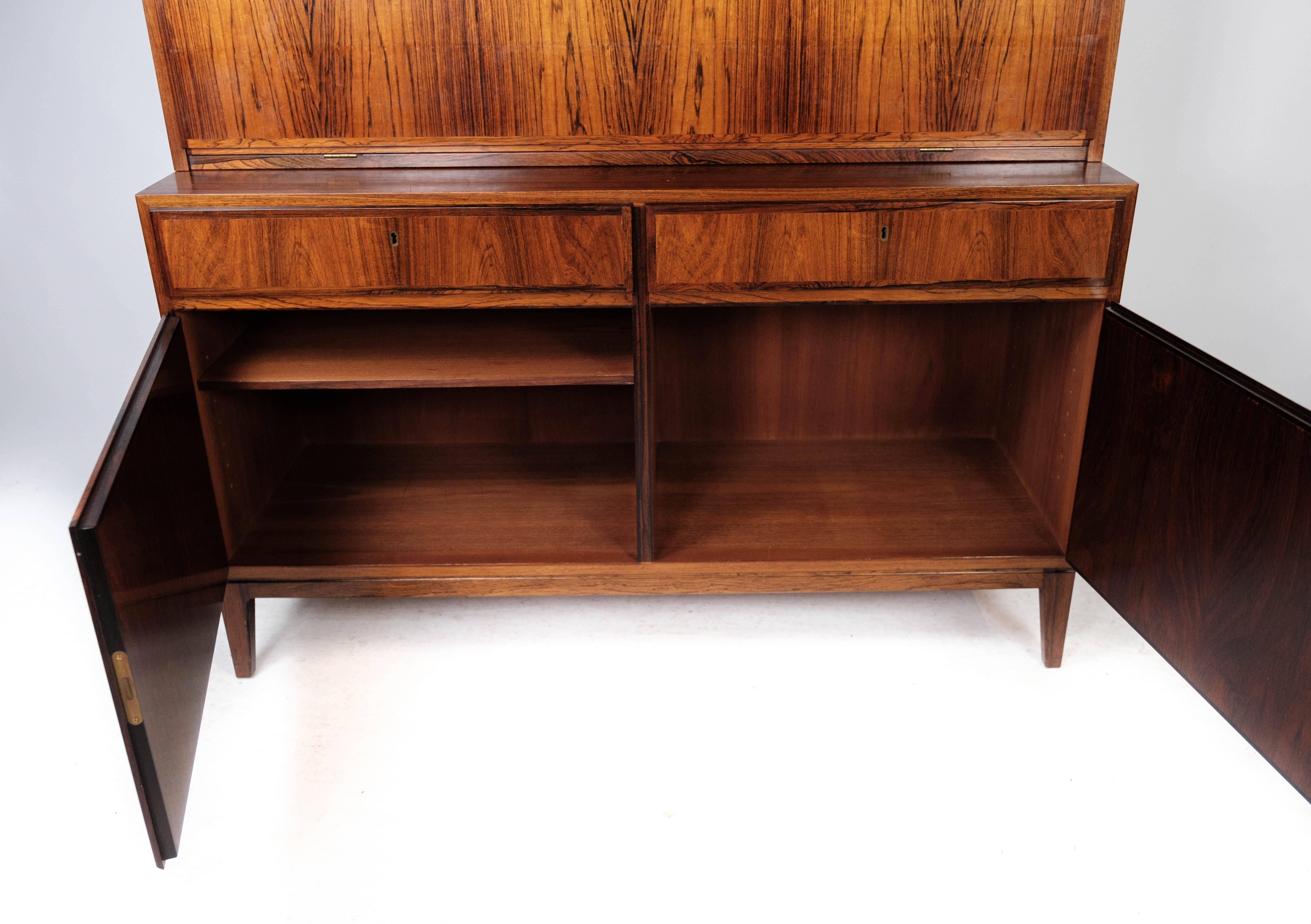 Tall Secretaire in Rosewood of Danish Design from the 1960s 7