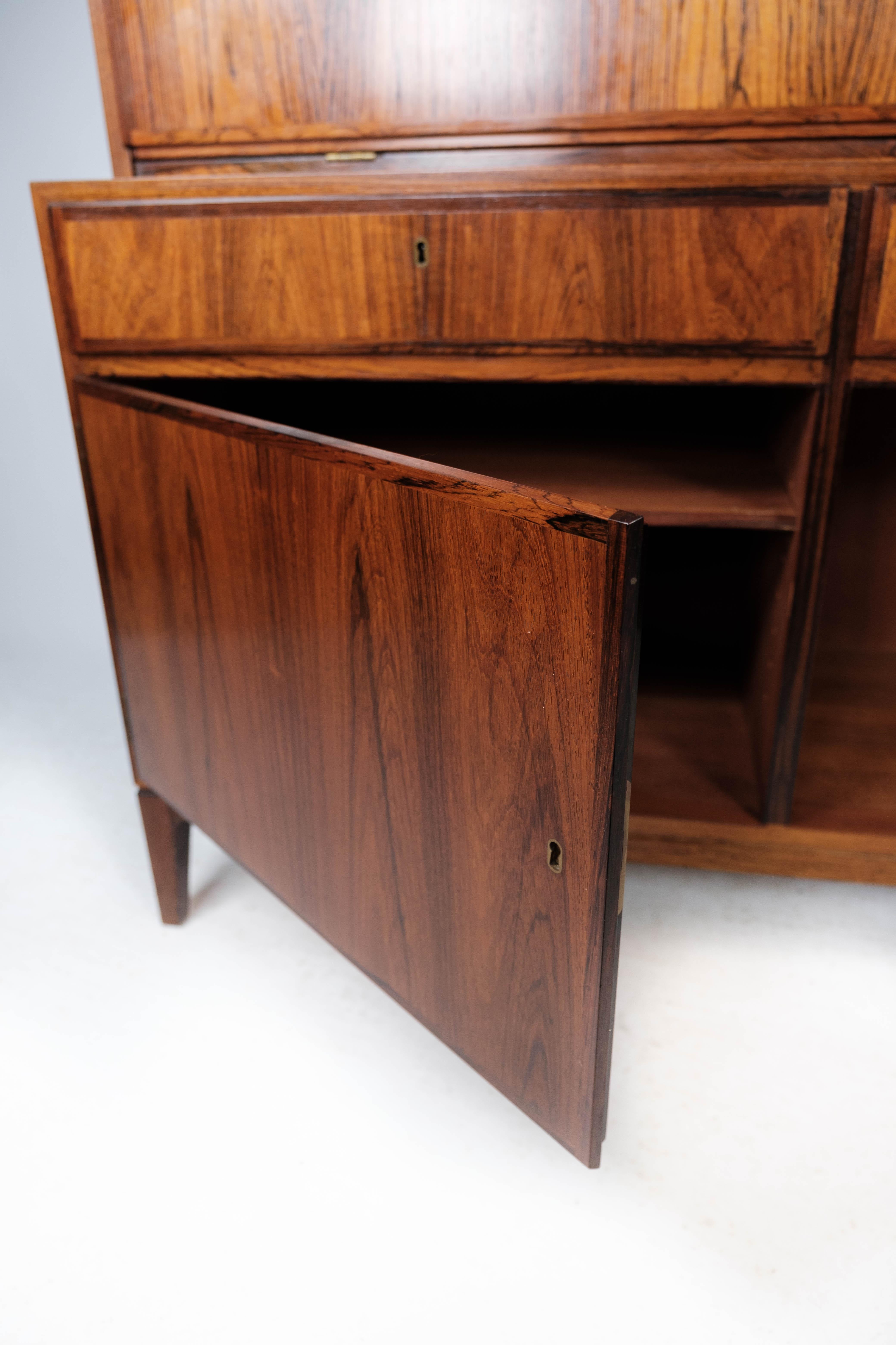 Tall Secretaire in Rosewood of Danish Design from the 1960s 8