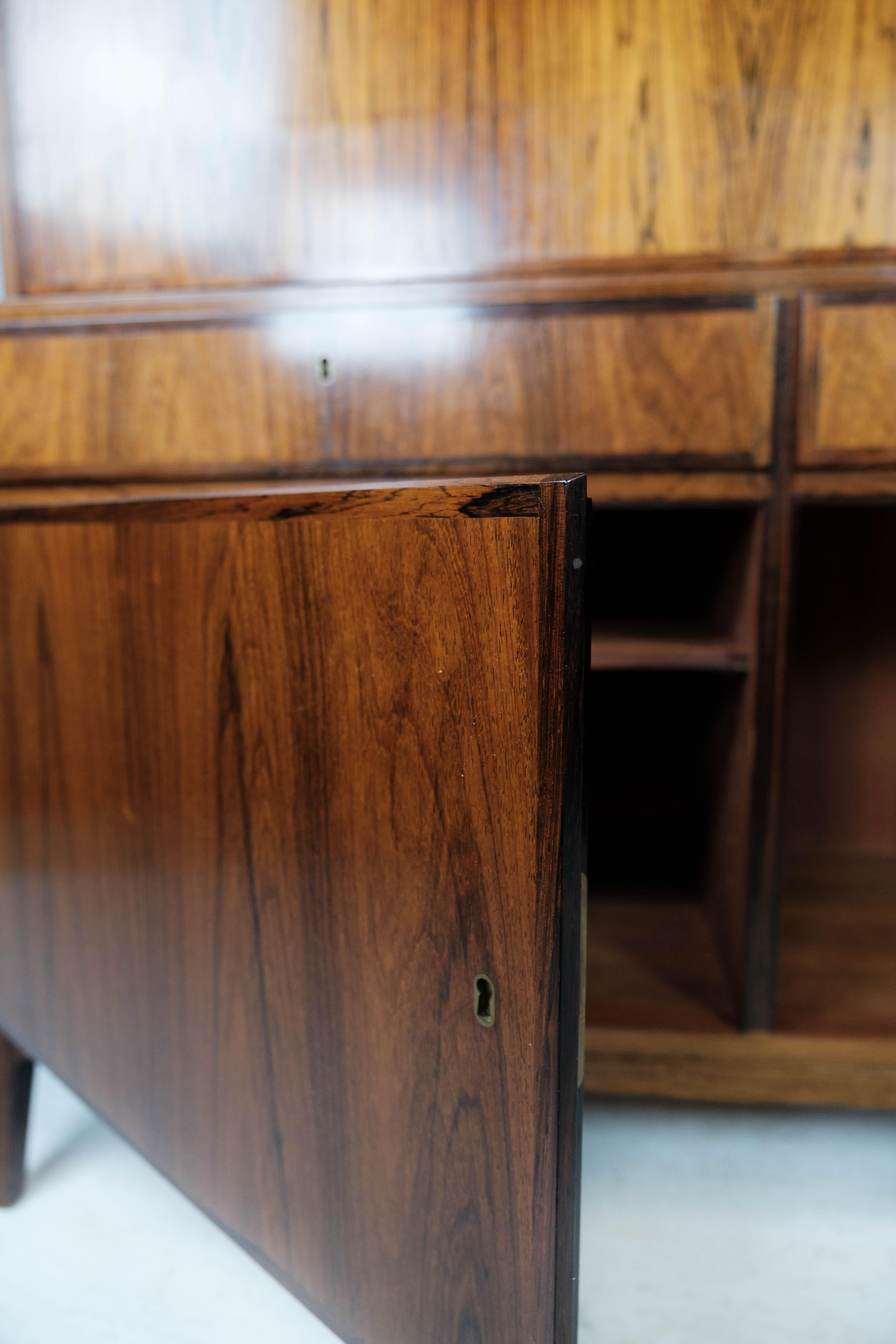 Tall Secretaire in Rosewood of Danish Design from the 1960s 9