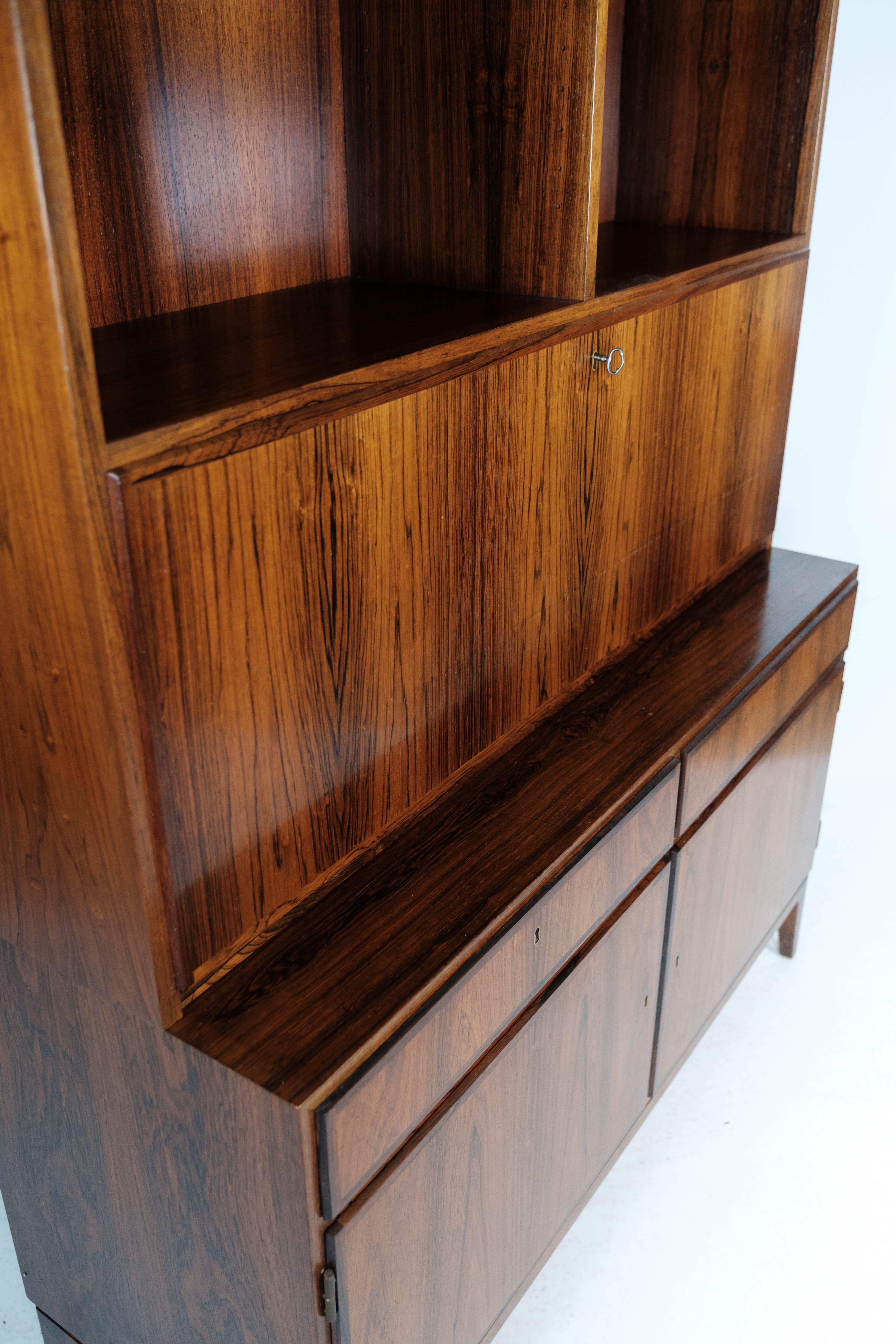 Tall Secretaire in Rosewood of Danish Design from the 1960s 11