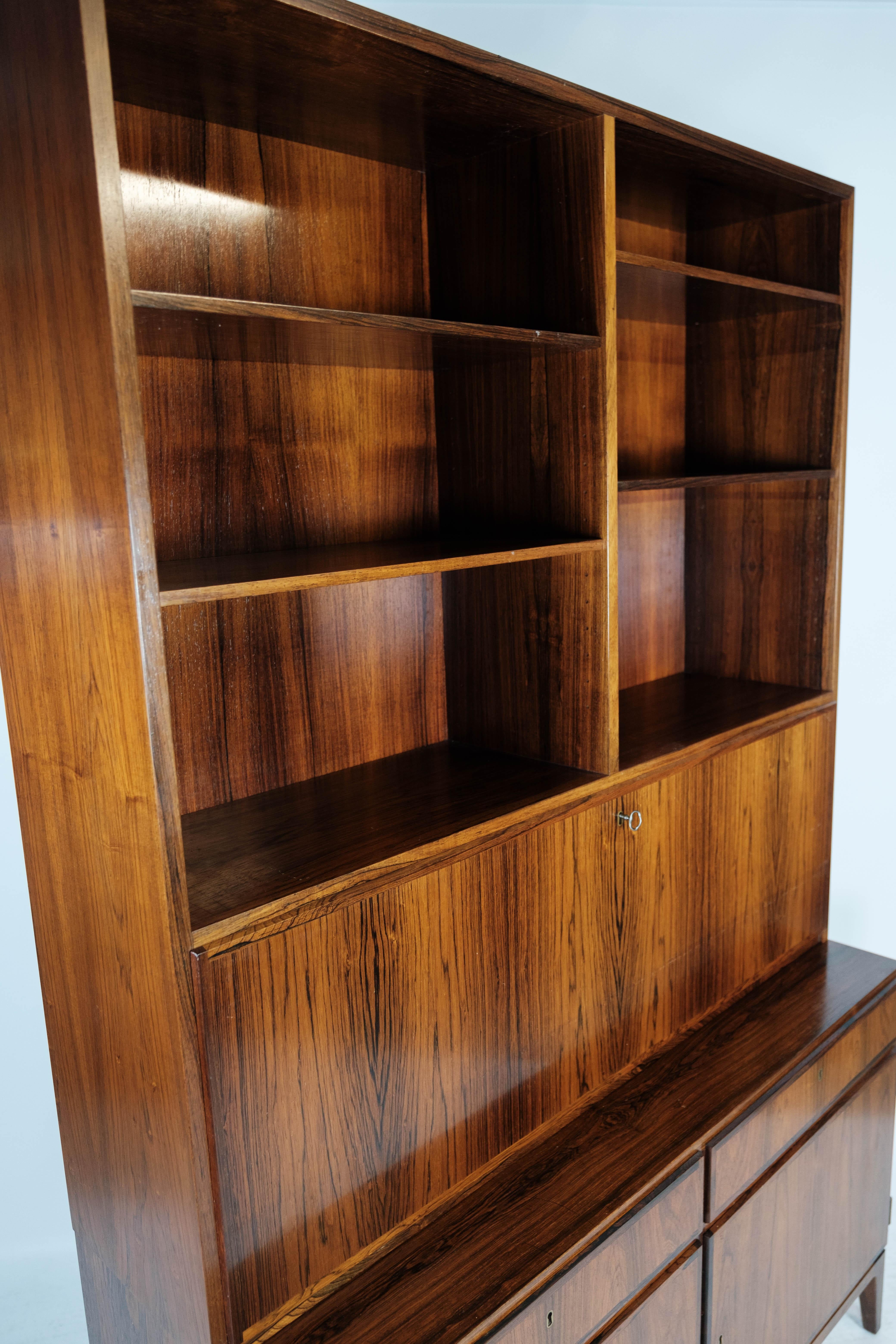 Tall Secretaire in Rosewood of Danish Design from the 1960s 12
