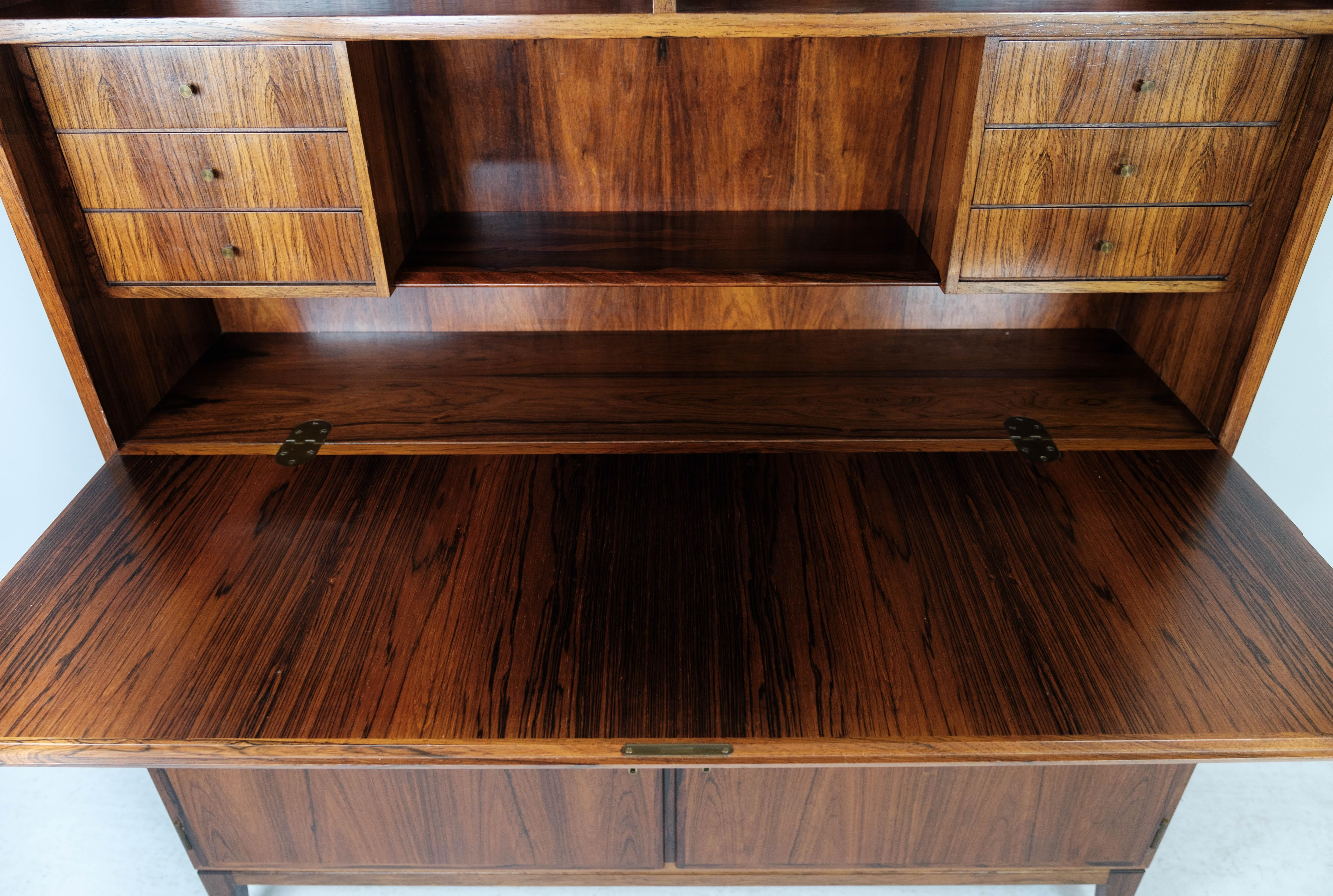 Tall Secretaire in Rosewood of Danish Design from the 1960s 3