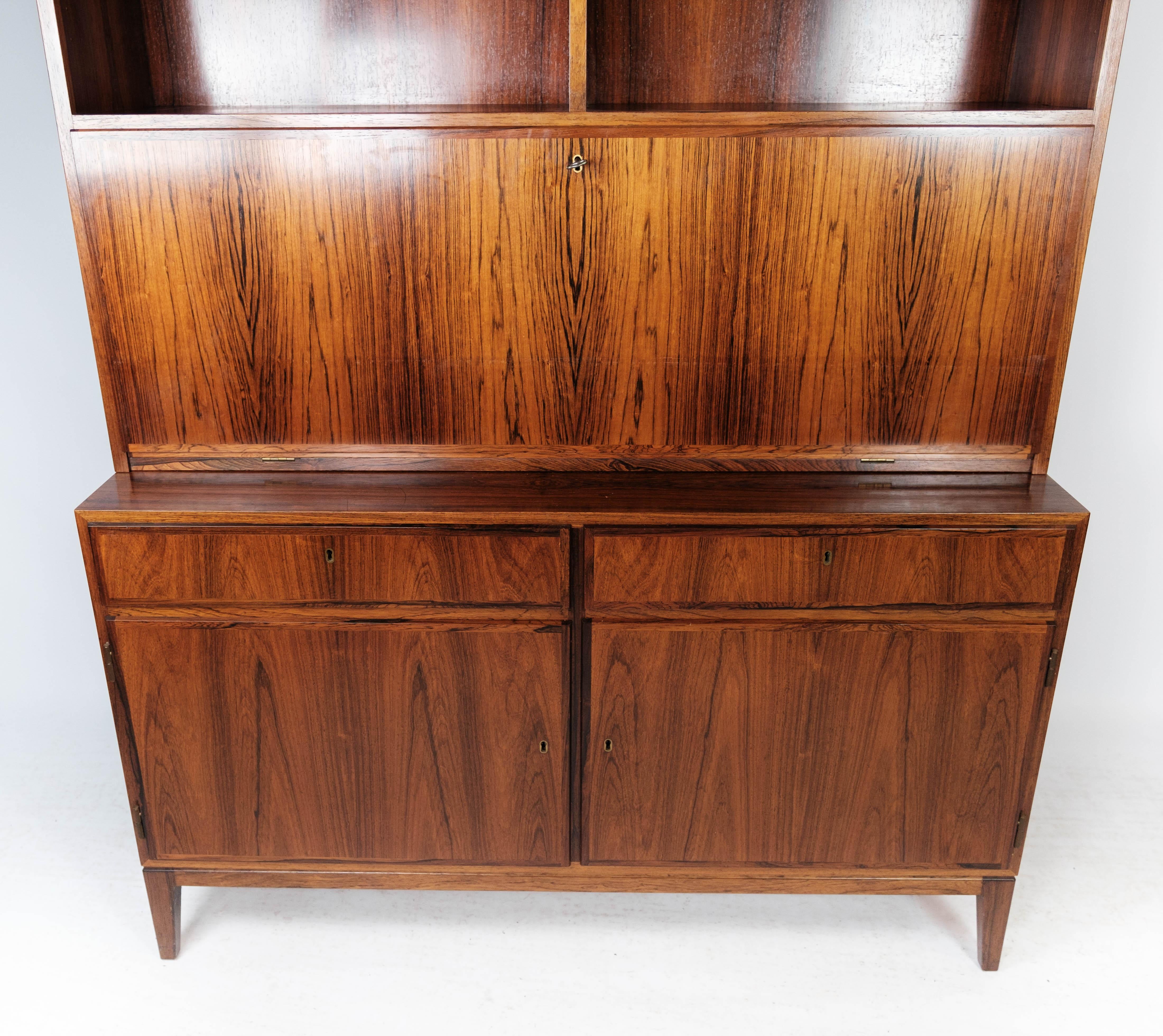 Tall Secretaire in Rosewood of Danish Design from the 1960s 4