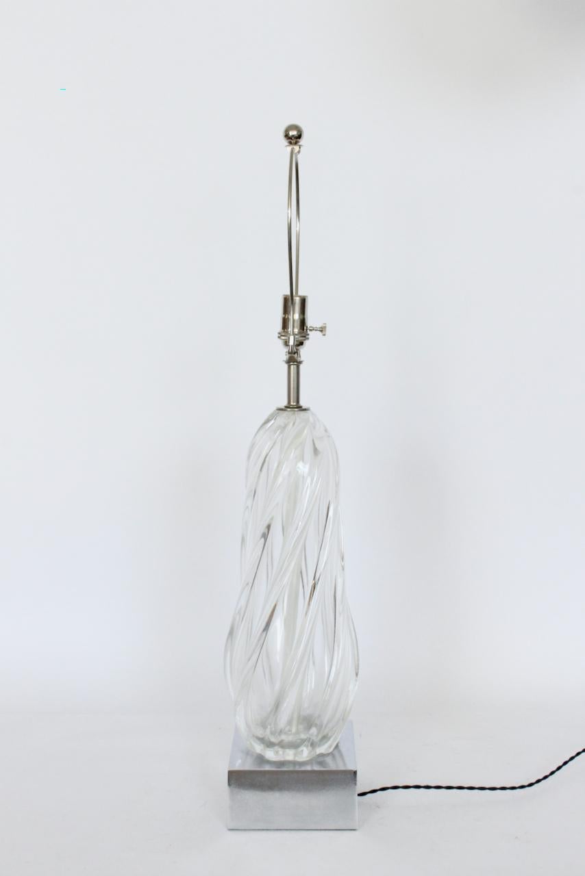 tall glass lamp base