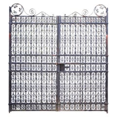Set alto di cancelli carrabili antichi in stile georgiano 295 cm (9' 6")