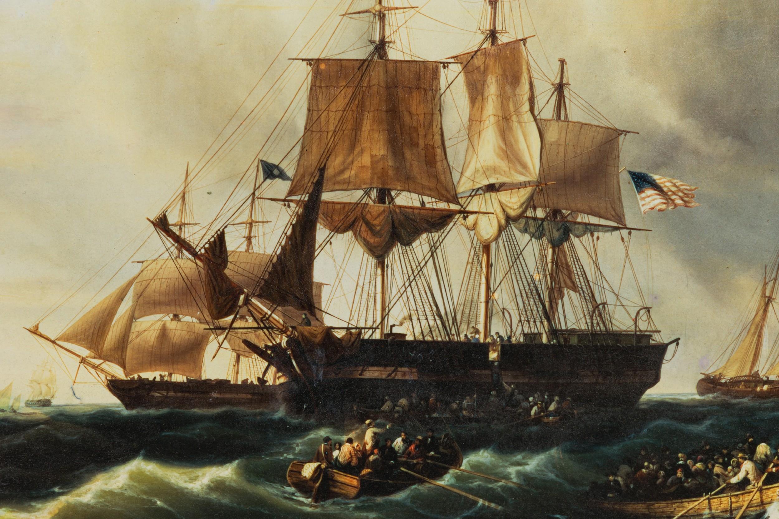 American Tall Ship Seascape Painting
