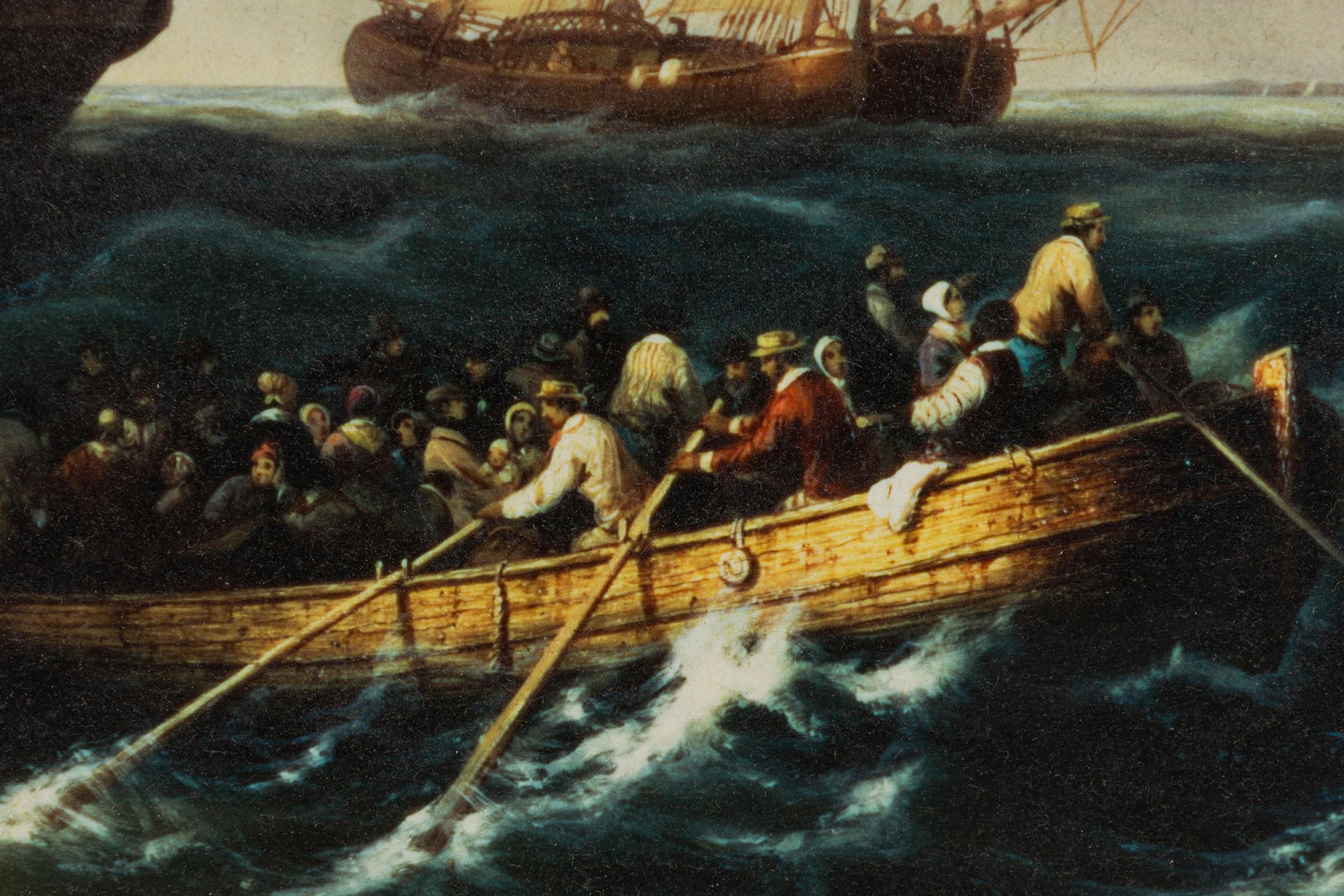 Tall Ship Seascape Painting In Good Condition In Queens, NY