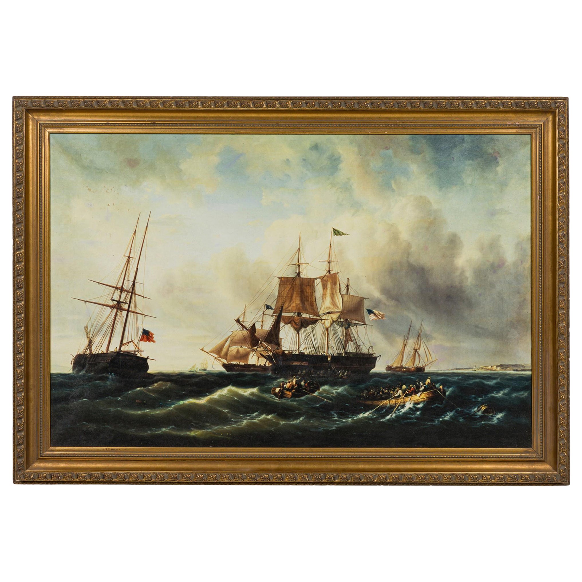 Tall Ship Seascape Painting