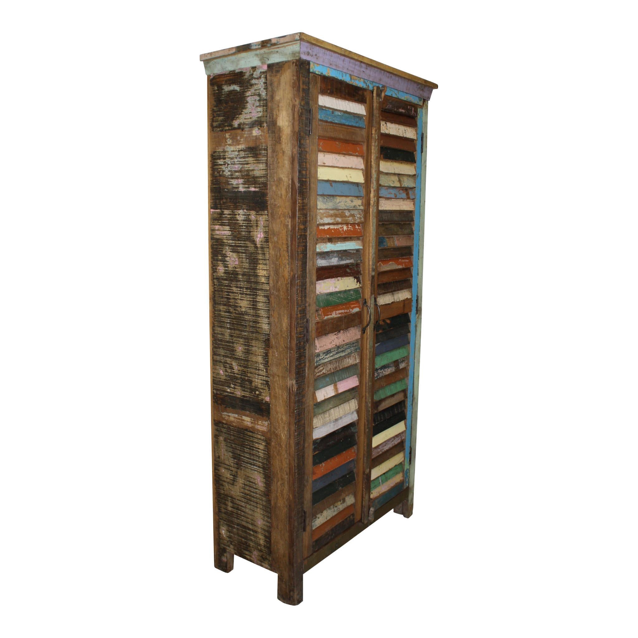 Tall Shutter Cabinet In Good Condition For Sale In Evergreen, CO