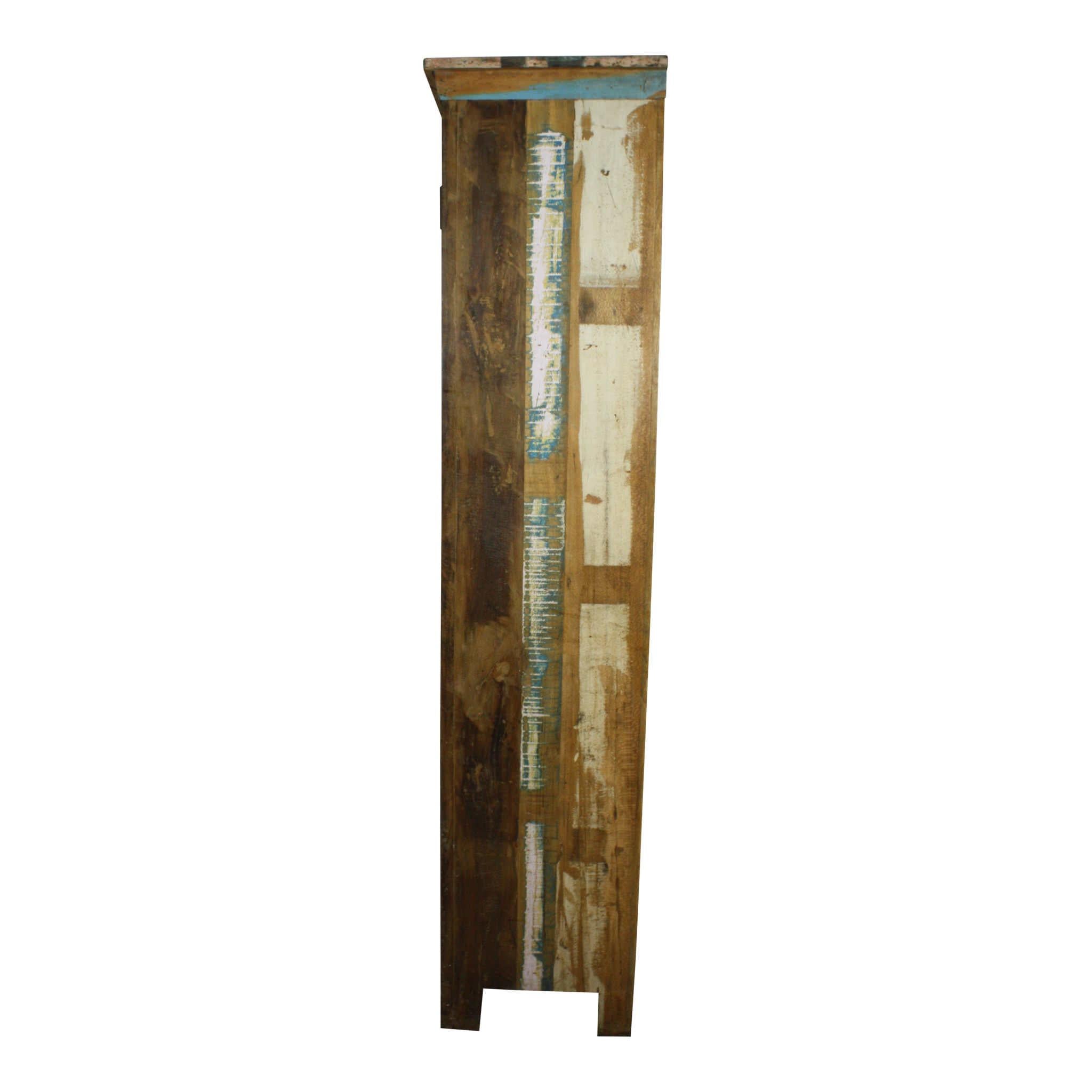 Contemporary Tall Shutter Cabinet For Sale