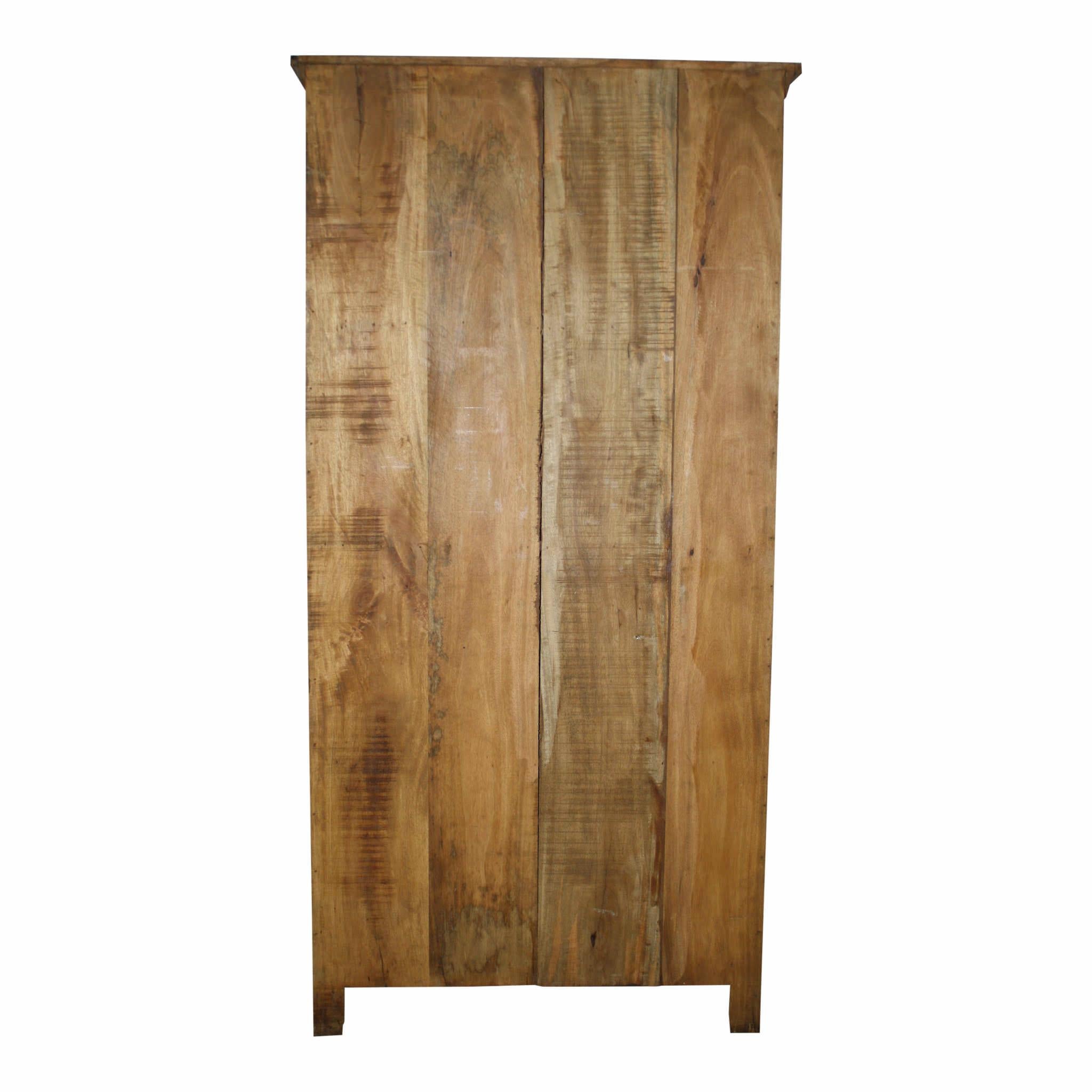 Wood Tall Shutter Cabinet For Sale
