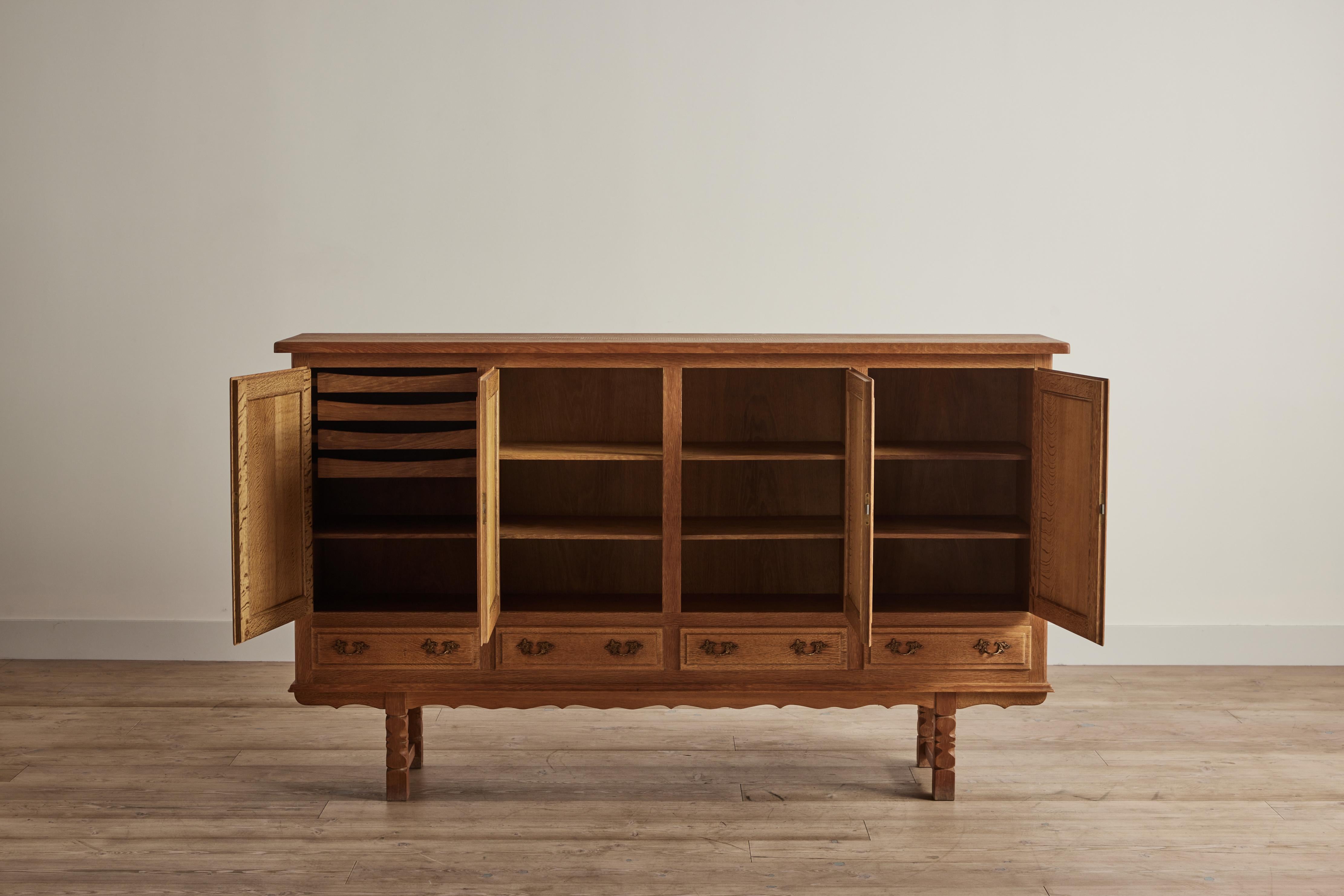 Tall Sideboard by Henning Kjaernulf In Good Condition In Los Angeles, CA